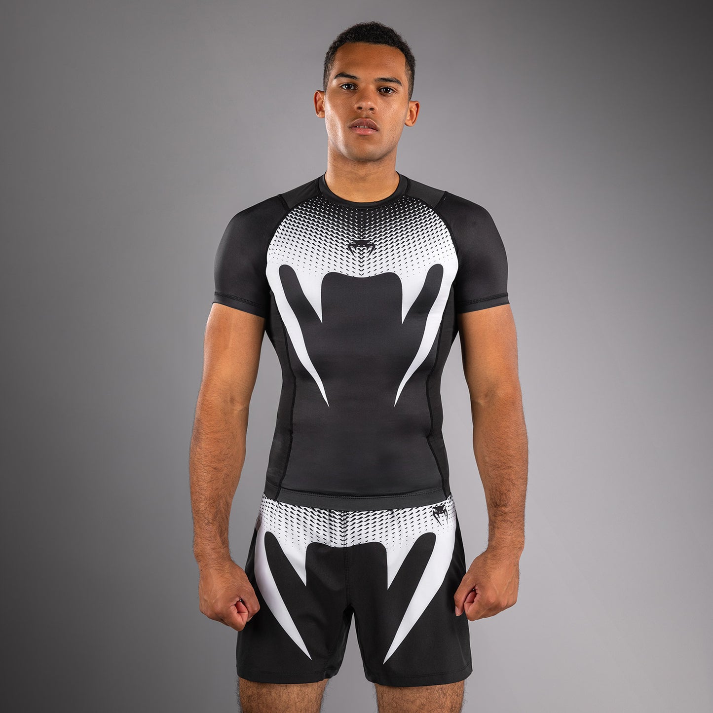 Venum No Gi Rashguards - Nero/Bianco