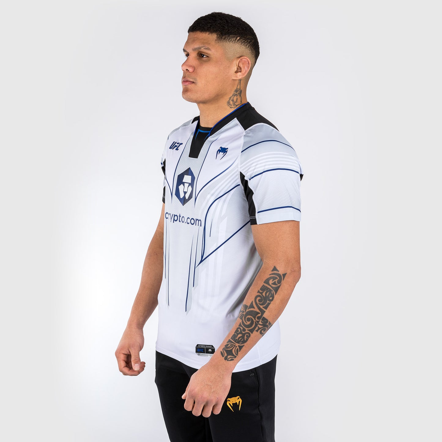 Maglia UFC Venum personalizzata Authentic Fight Night 2.0 da uomo - Midnight Edition - Ice