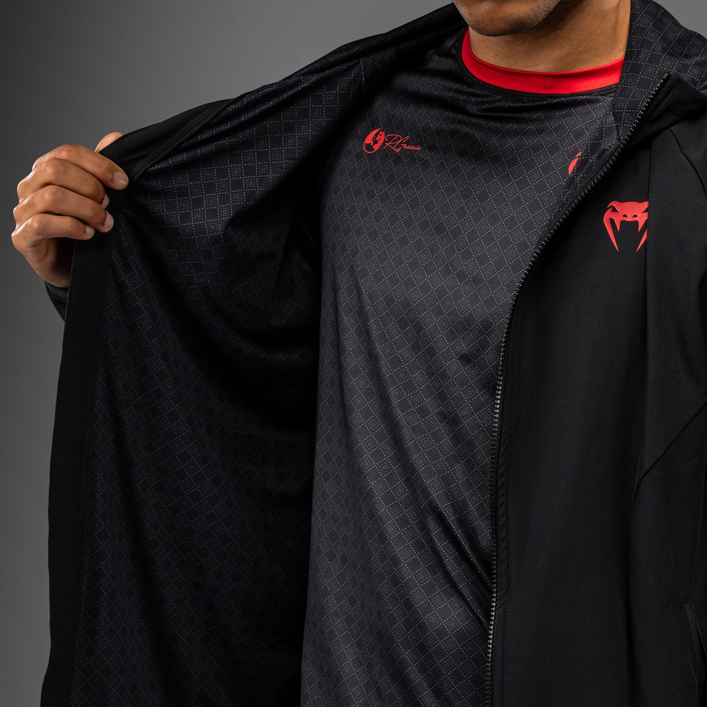 Venum x Roger Gracie Signature Giacca da Allenamento - Nero/Rosso