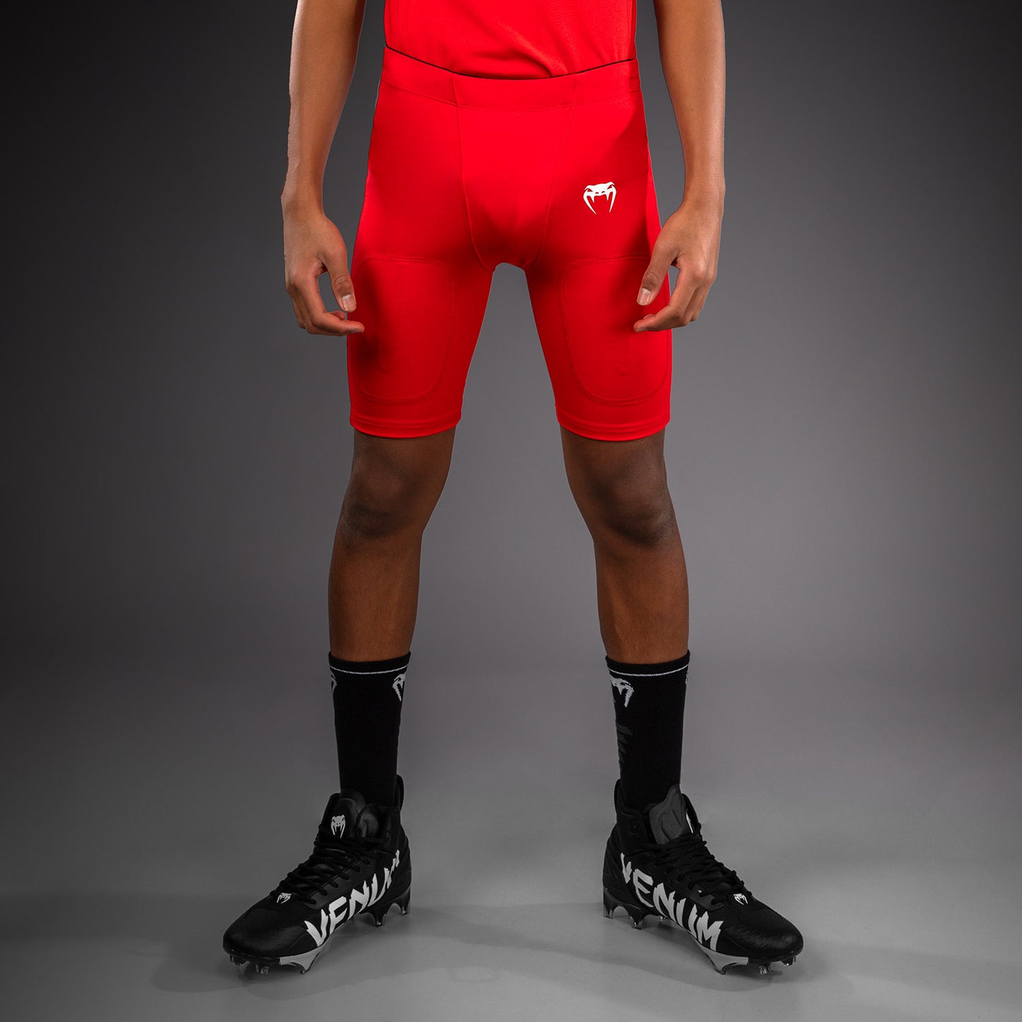 Venum Elite Football Pantaloncini a Compressione per Bambini - Rosso