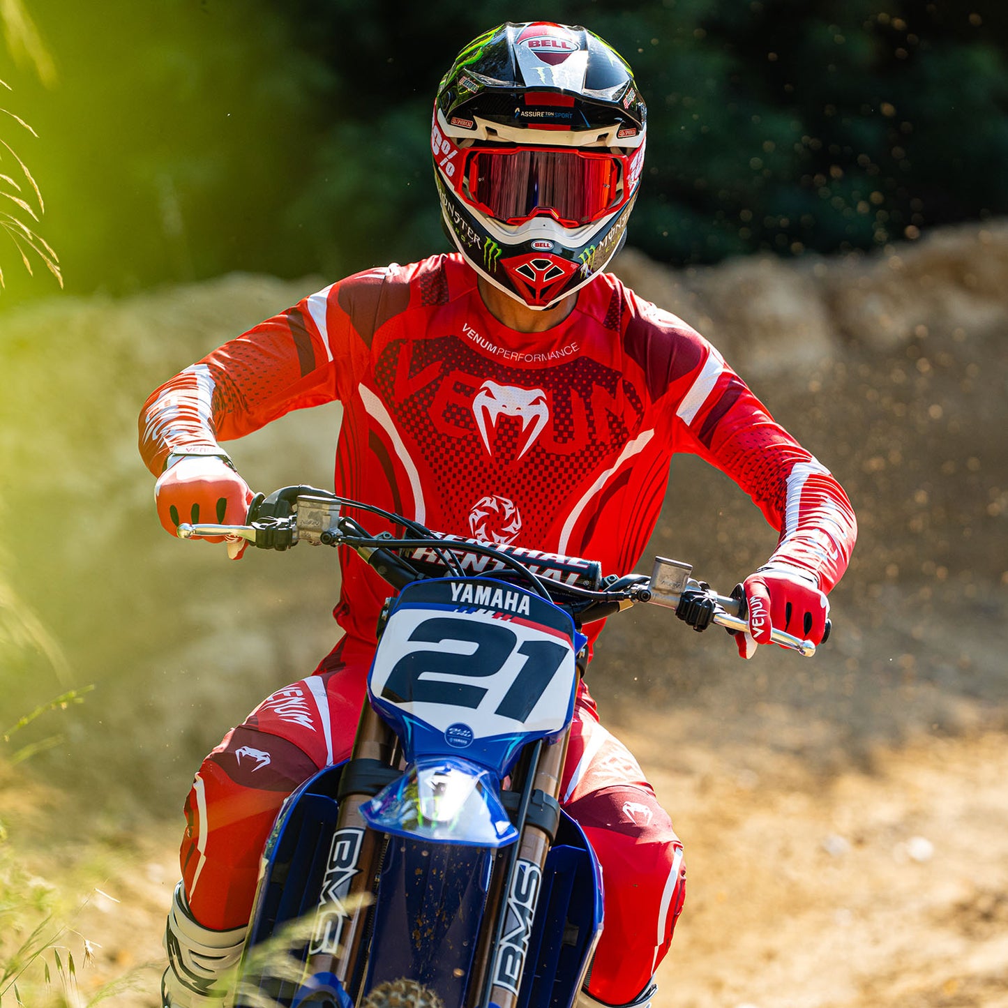 Venum MX Challenger Maglia da Motorsports - Rosso