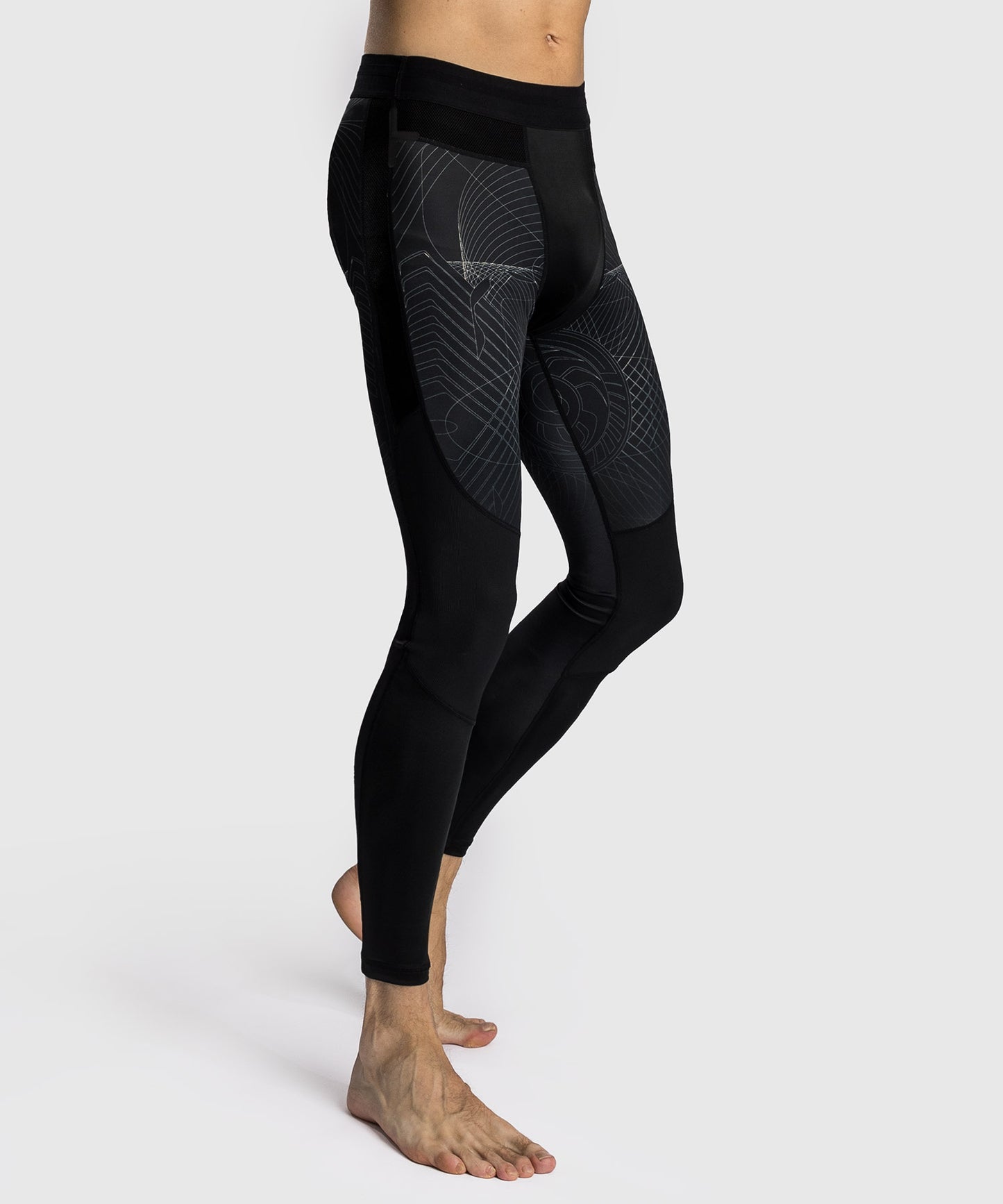 Venum G-Fit Air Pantaloni Compressione da Uomo - Nero Profondo/Sabbia Del Deserto