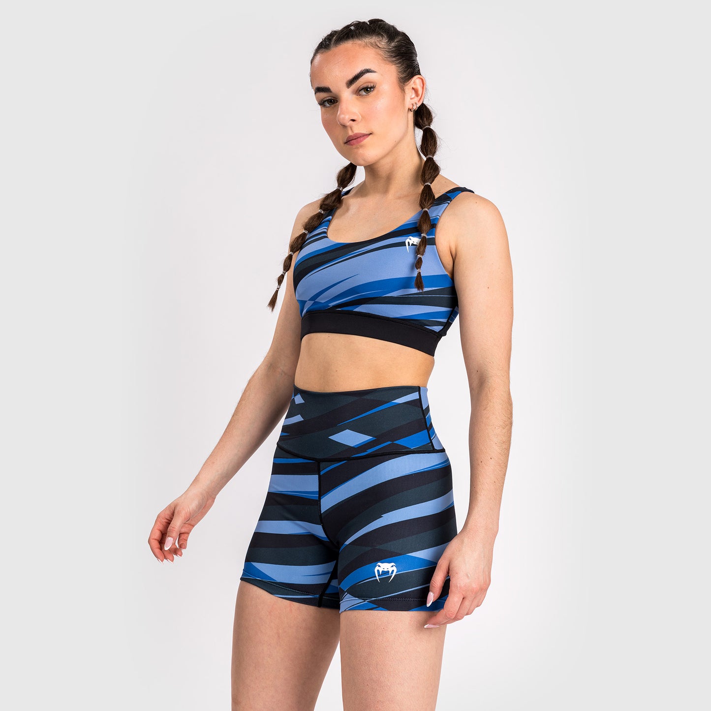 Venum Abyss Short da Compressione da Donna - Blu Ombra