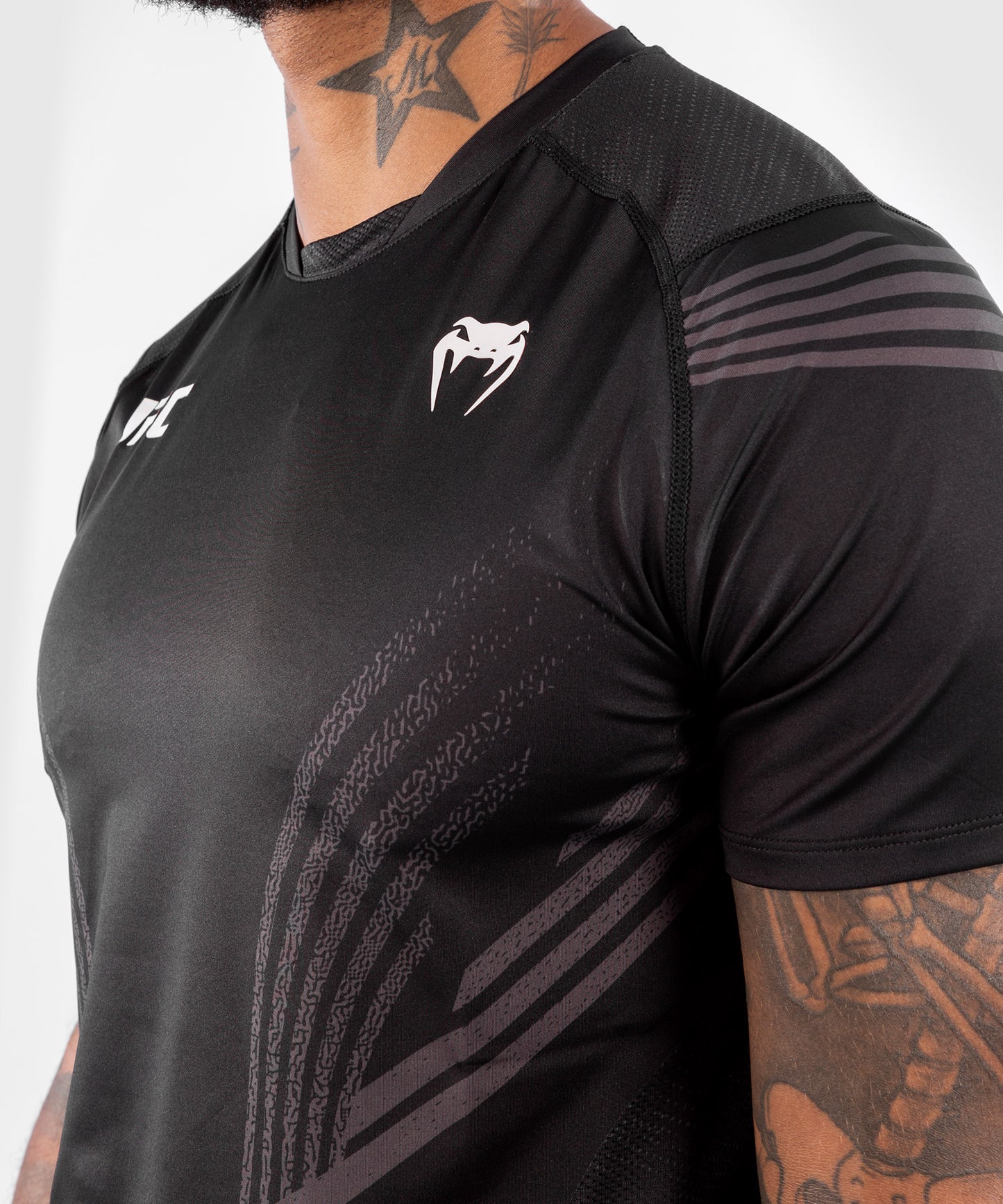 Maglia Tecnica Uomo Personalizzata UFC Venum Authentic Fight Night - Nero