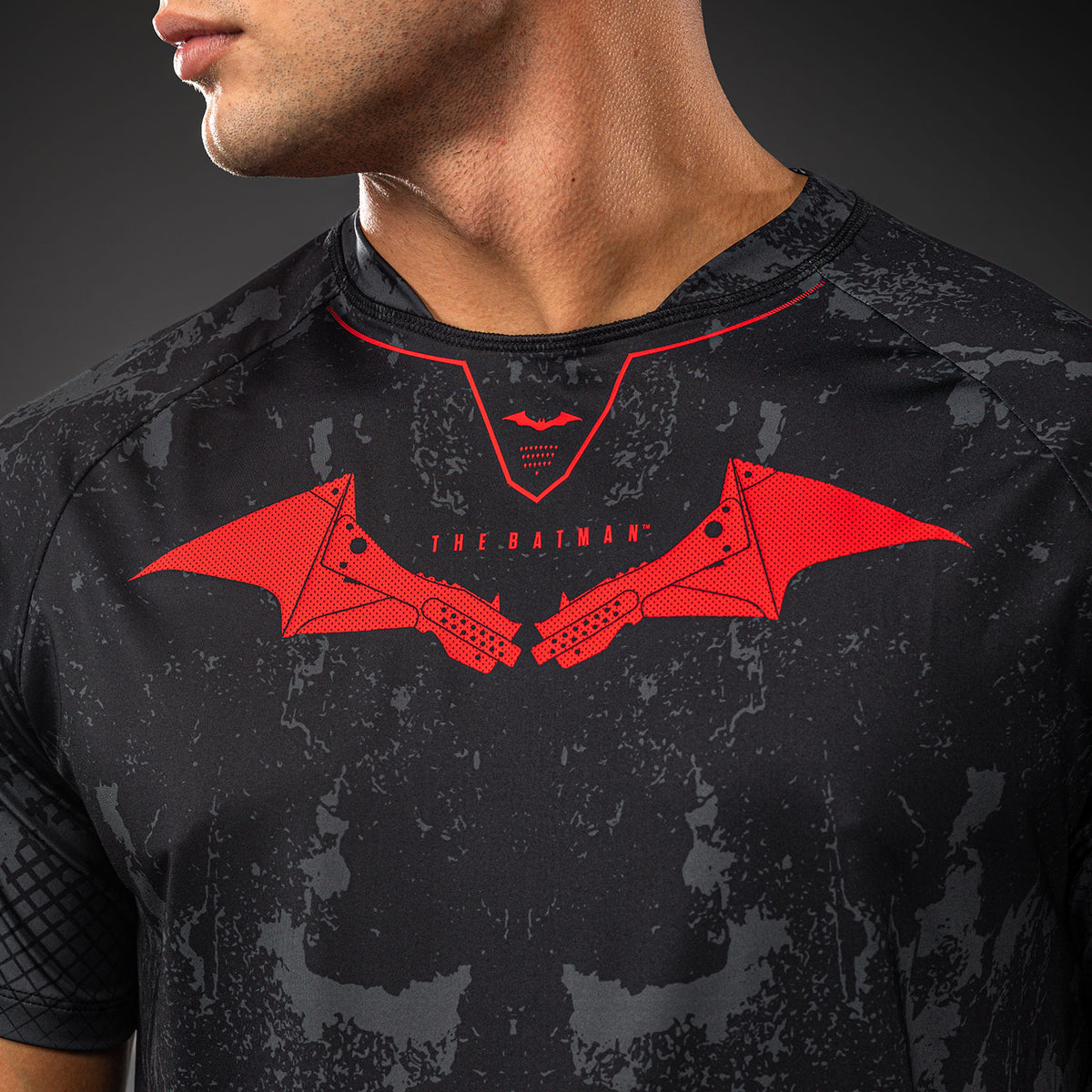 Venum x Batman T-shirt Dry-Tech - Nero/Grigio/Rosso