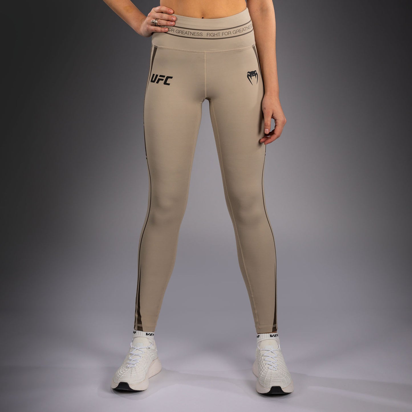 Venum UFC Unity by Venum Authentic Fight Week Pantaloni a Compressione Tecnici da Donna - Sabbia