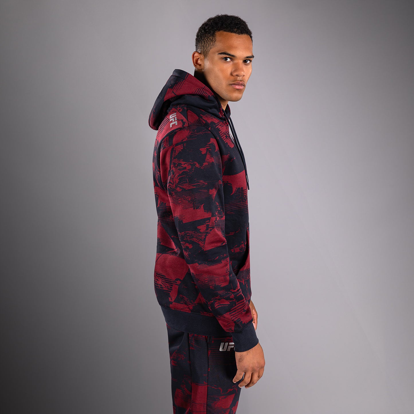 UFC Zenith by Venum Authentic Fight Week Felpa Uomo - Blu navy/Bordeaux/Argento