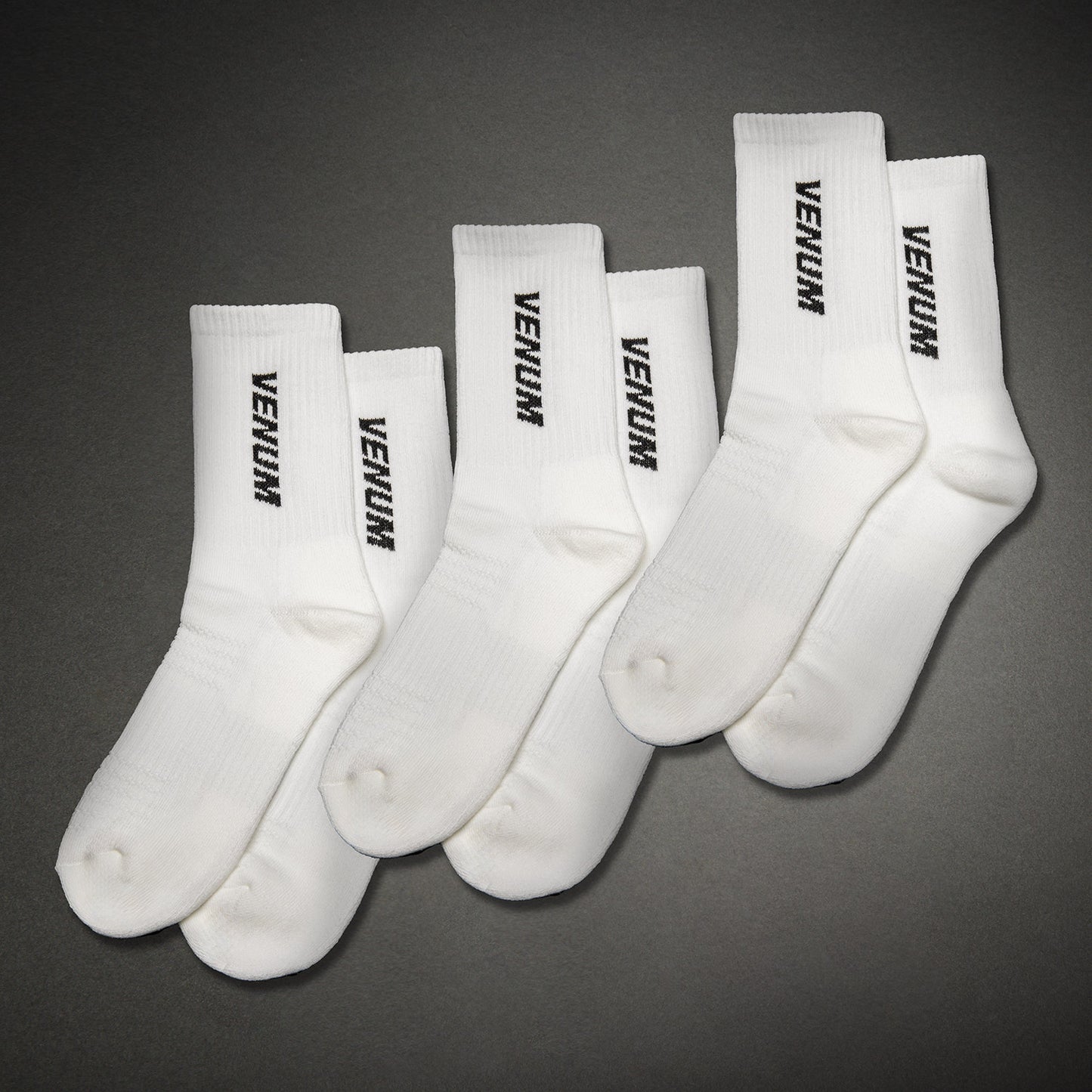 Venum Essential Calze (Set di 3 paia) – Bianco/Nero