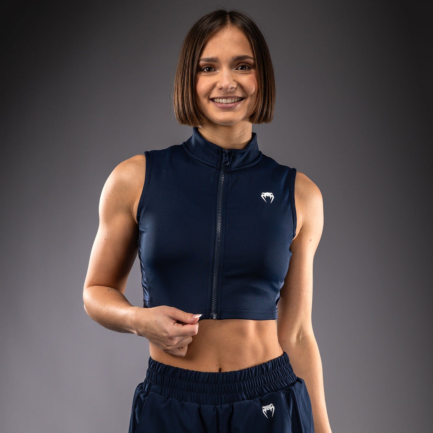 Venum Sculpt Shape Crop Top Da Donna - Blu Navy