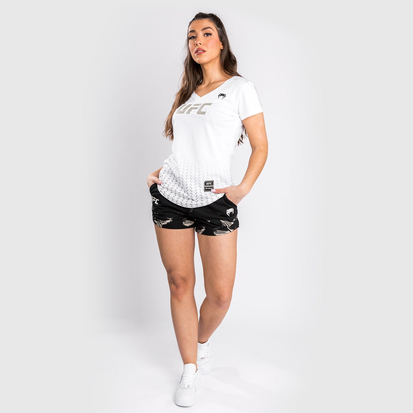 T-shirt UFC Venum Authentic Fight Week 2.0 - Donna - bianco