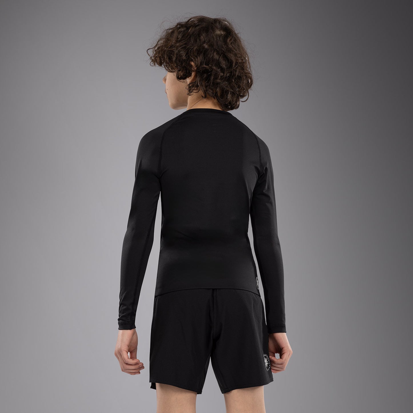 Venum Contender Rashguards per Bambini Maniche Lunghe - Nero