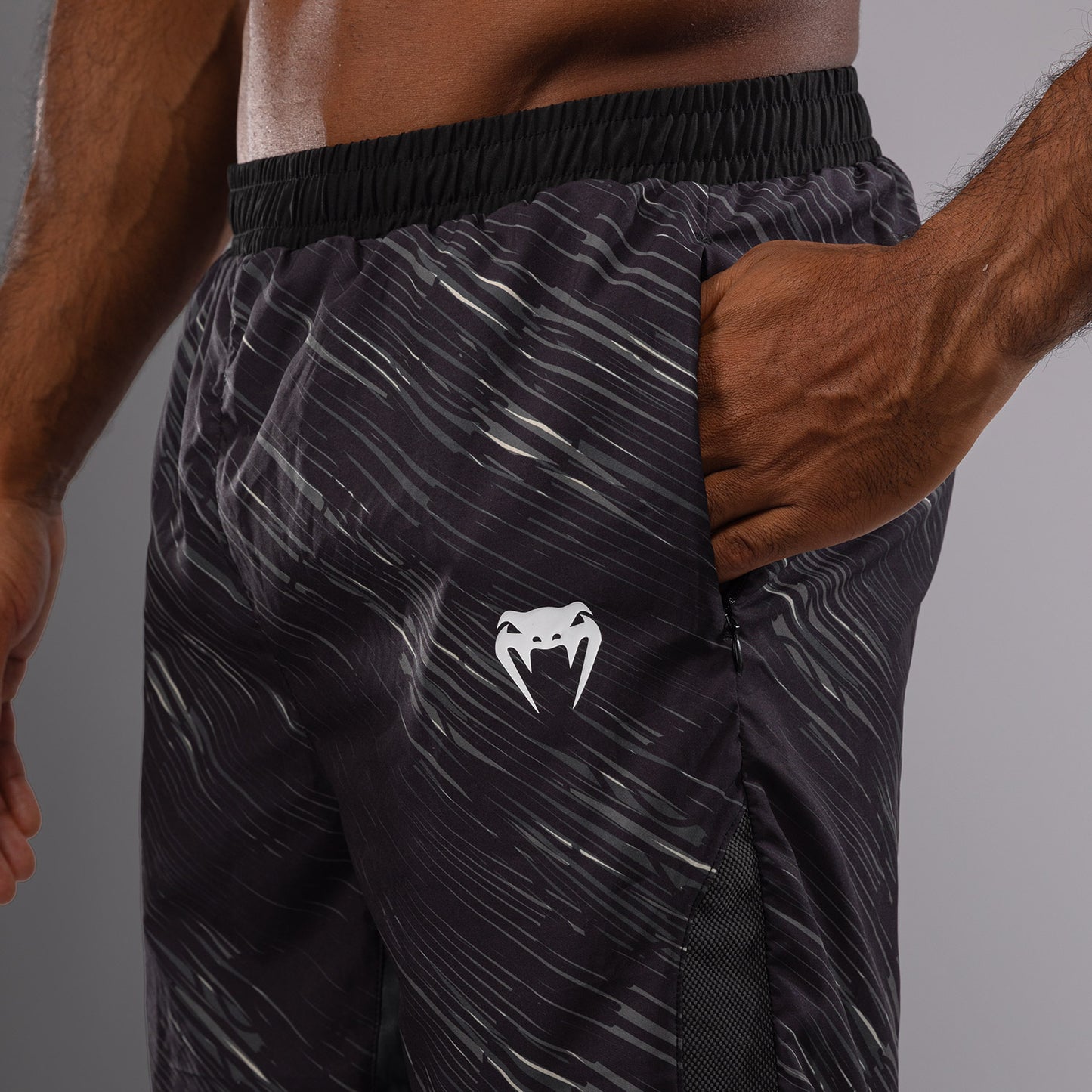 Venum Rapid Pantaloncini da Allenamento - Nero/Grigio Tempesta