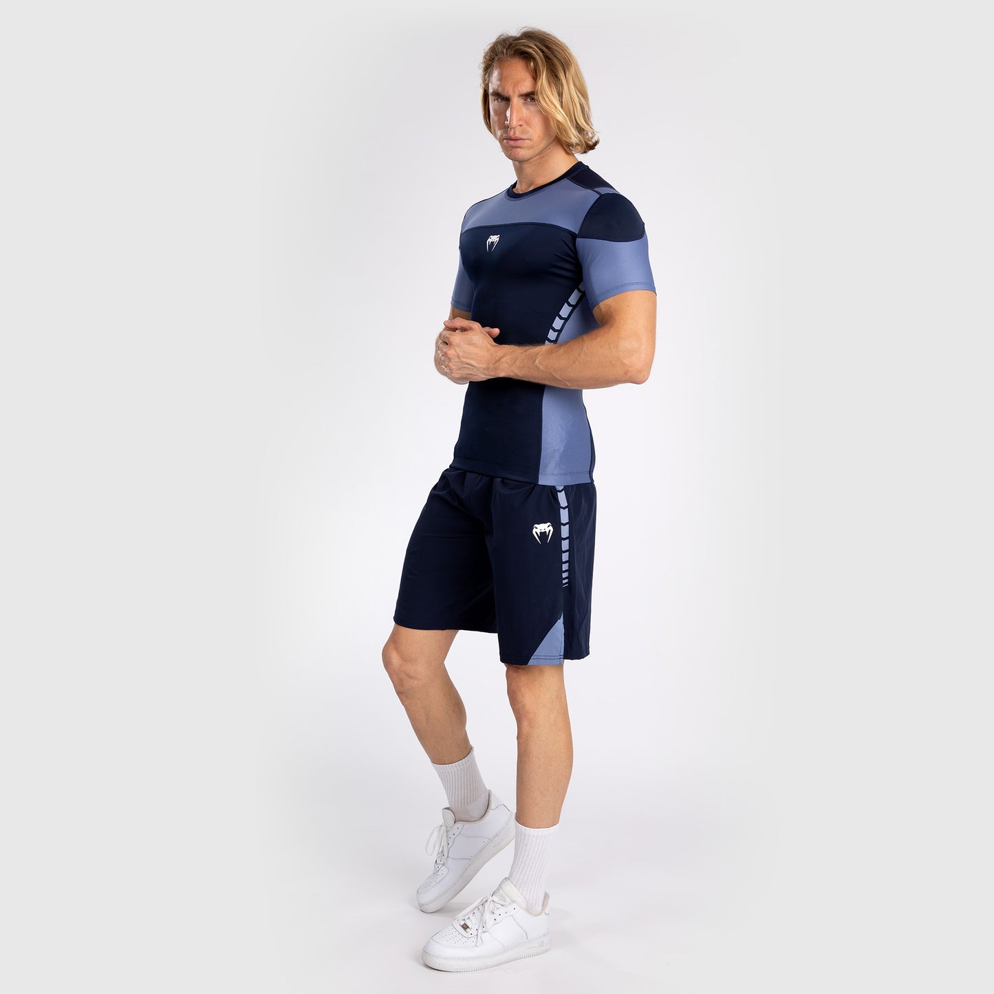 Venum Tempest Rashguard a maniche corte - Blu Navy/Blu