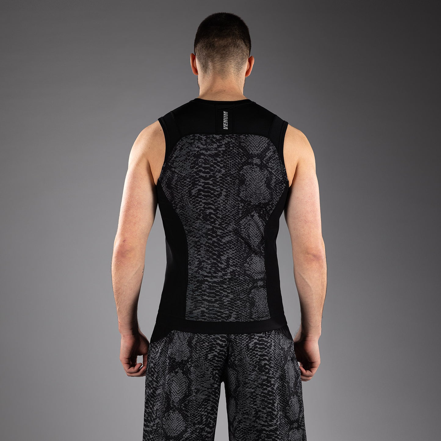 Venum G-Fit Scales Rashguard Senza Maniche – Nero/Grigio Carbone
