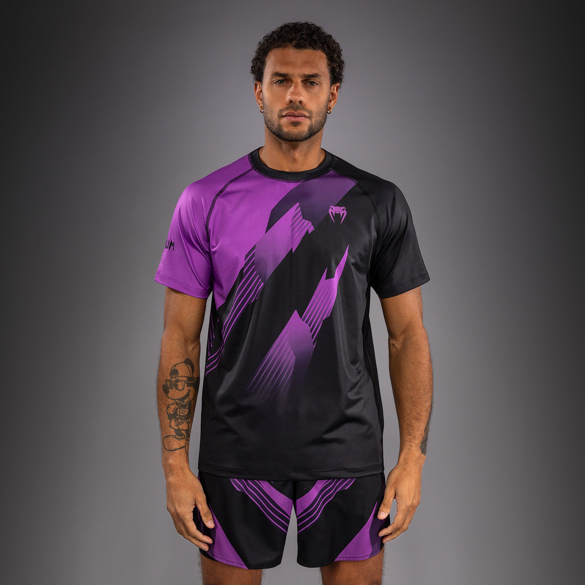 Venum No-Gi 6.0 Maglietta Dry Tech - Nero/Viola
