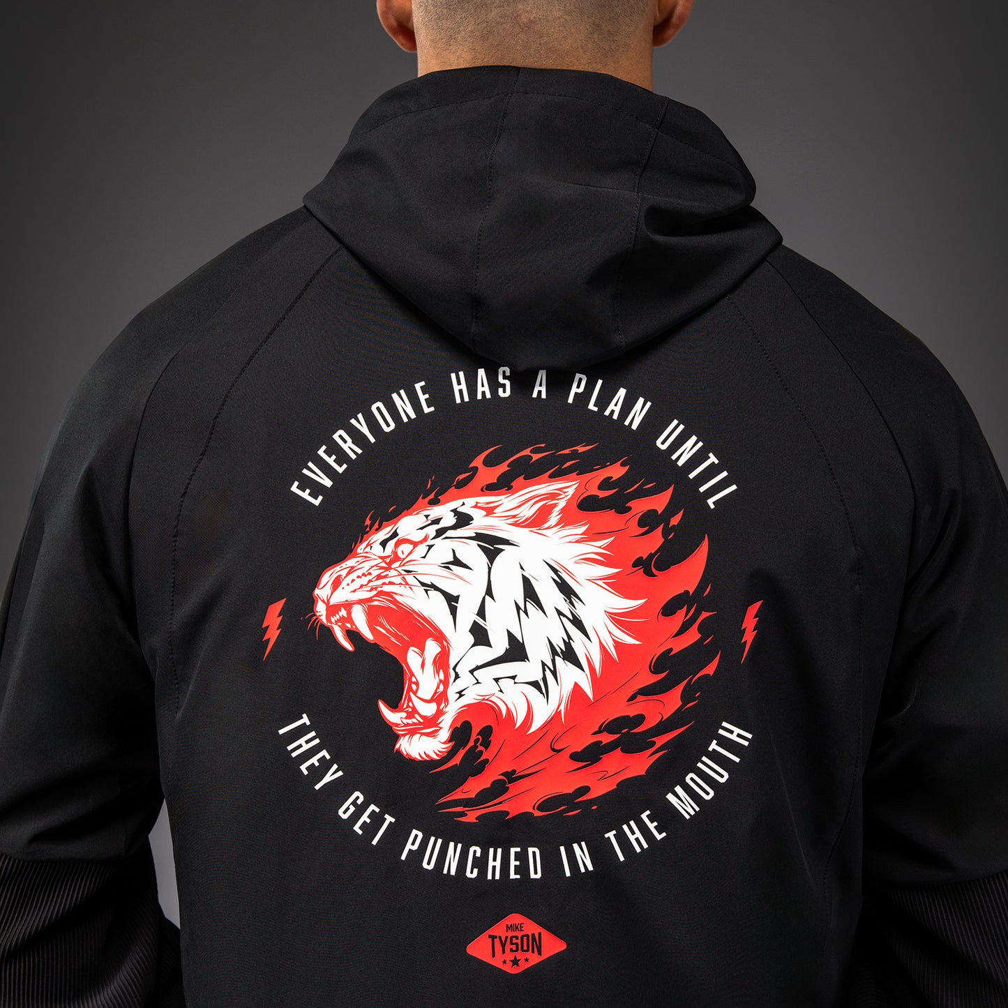 Venum x Mike Tyson Tiger Track Jacket - Nero Profondo/Rosso Intenso