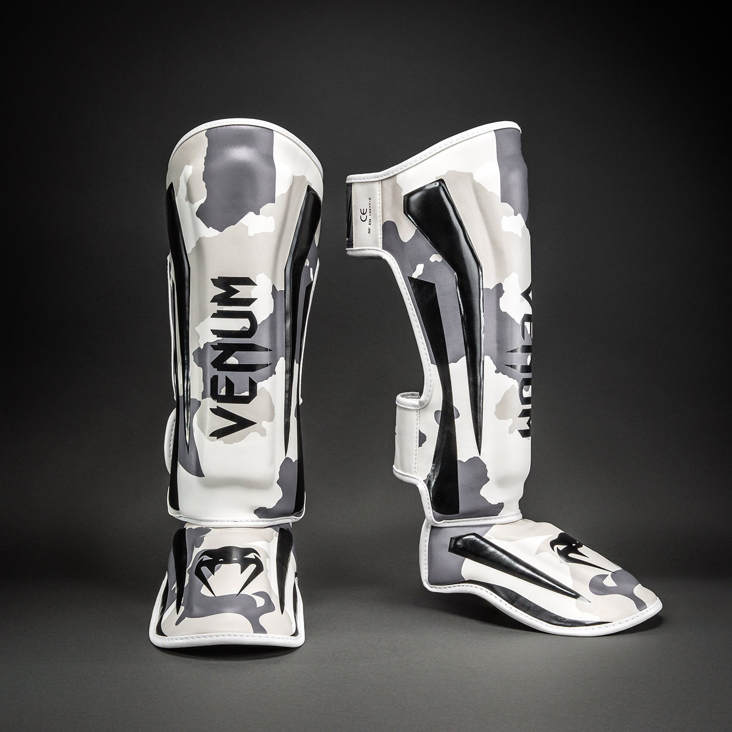 Venum Elite Paratibie - Bianco/Grigio Chiaro