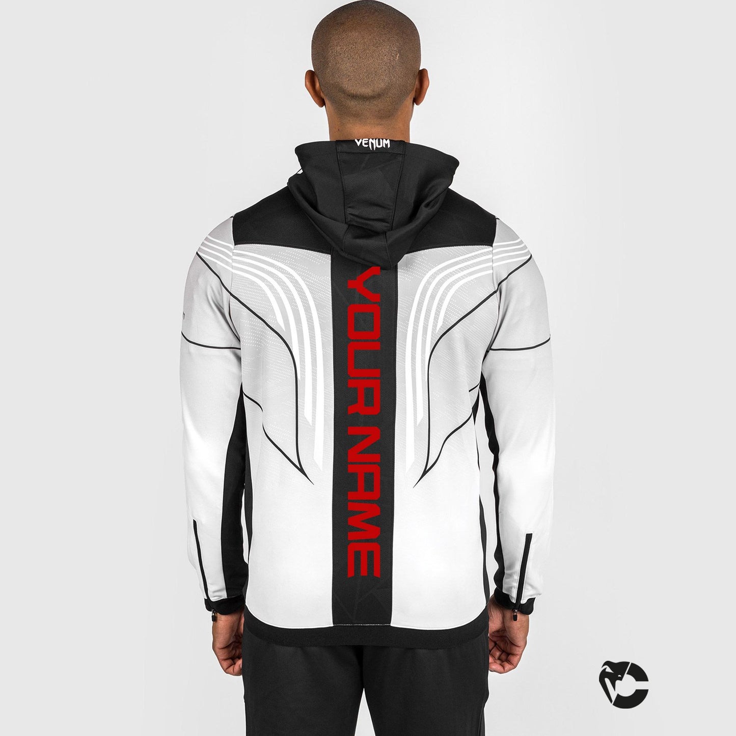 Felpa con cappuccio UFC Venum Authentic Fight Night 2.0 Uomo - Bianco