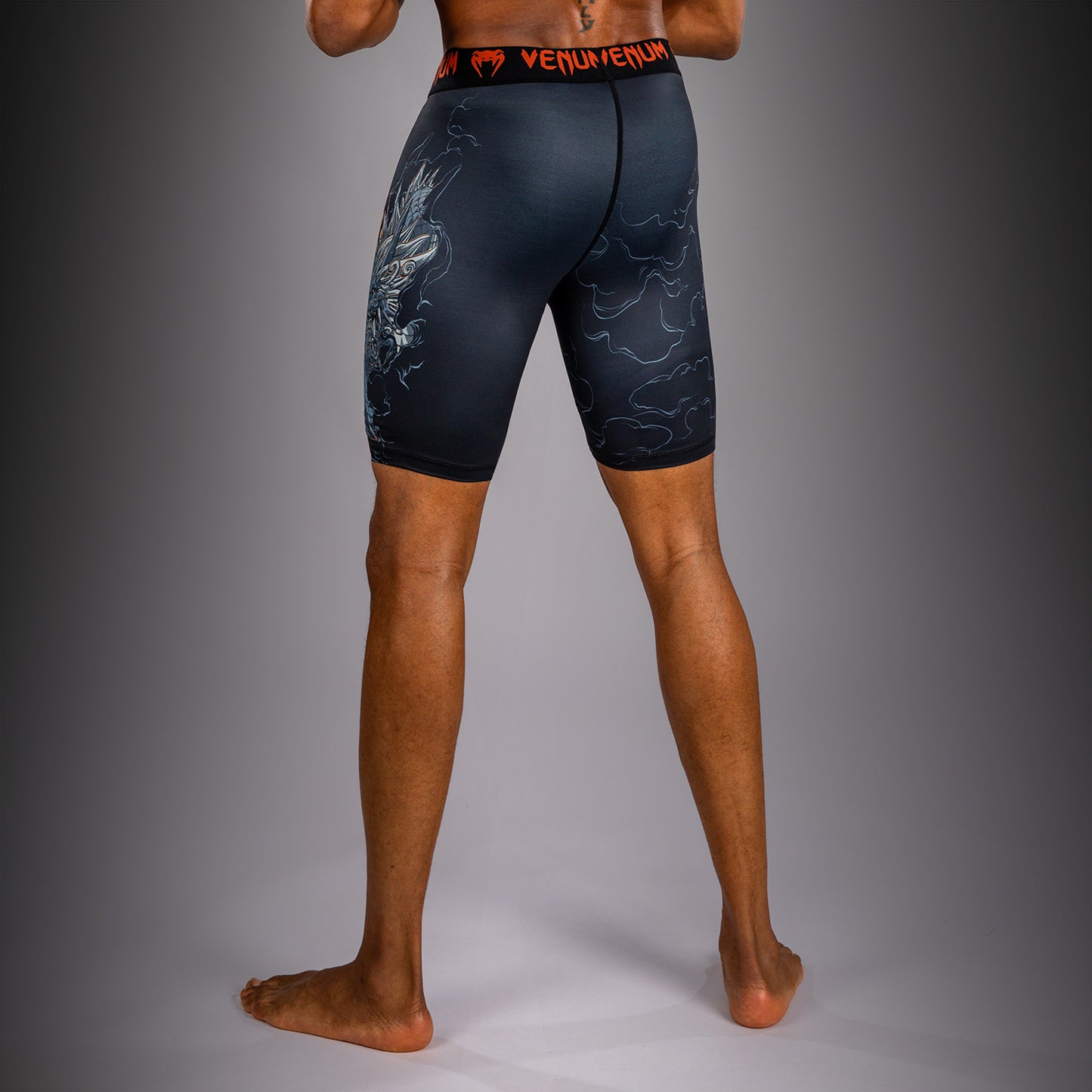 Venum Thunder Dragon Pantaloncini a Compressione – Nero/Grigio/Rame