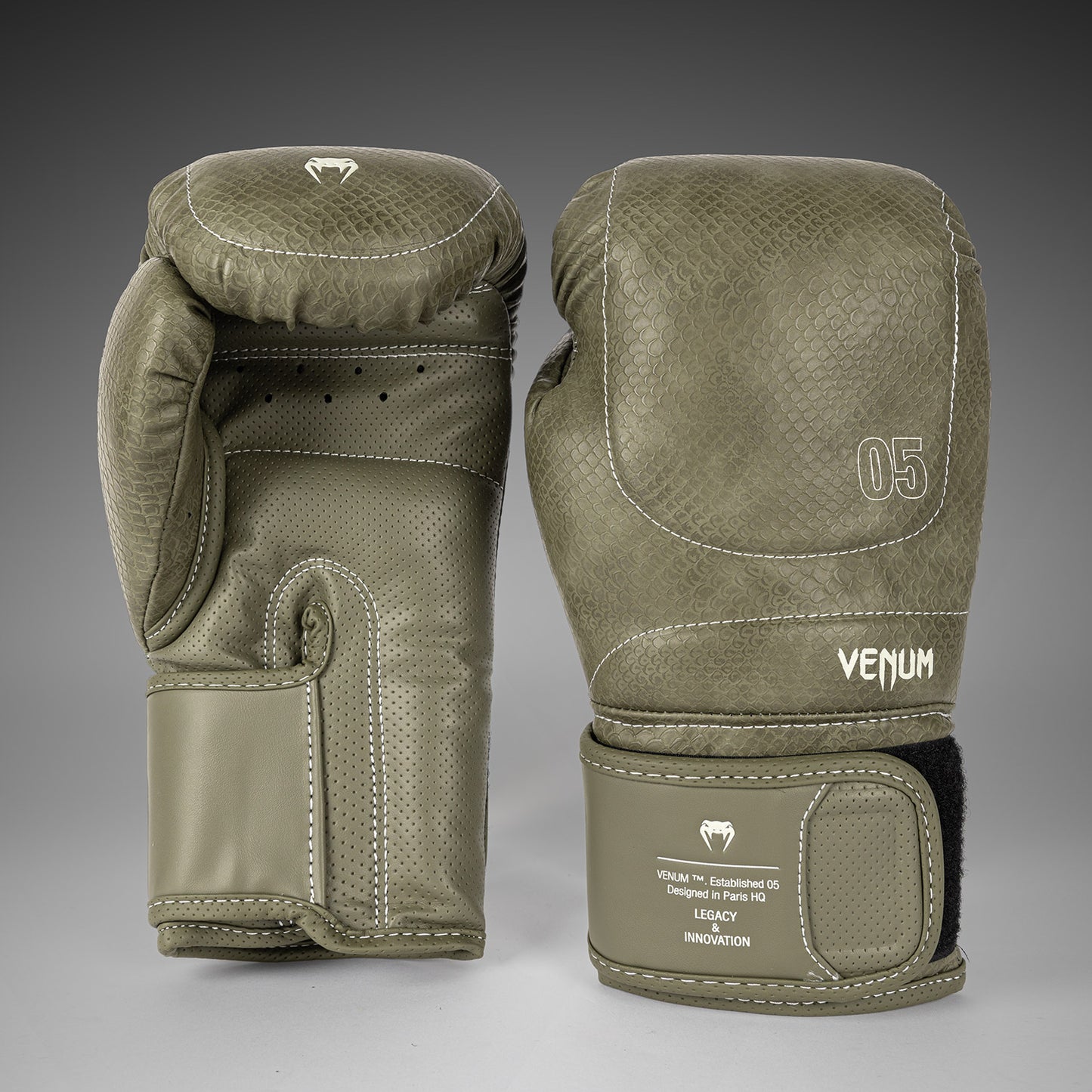 Venum Impact Evo Scales Guanti da boxe – Verde Esercito