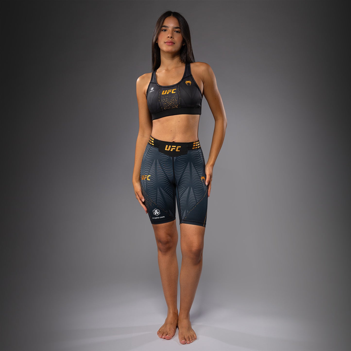 UFC Zenith by Venum Authentic Fight Night Pantaloncini Vale Tudo Fit lungo Donna - Champion