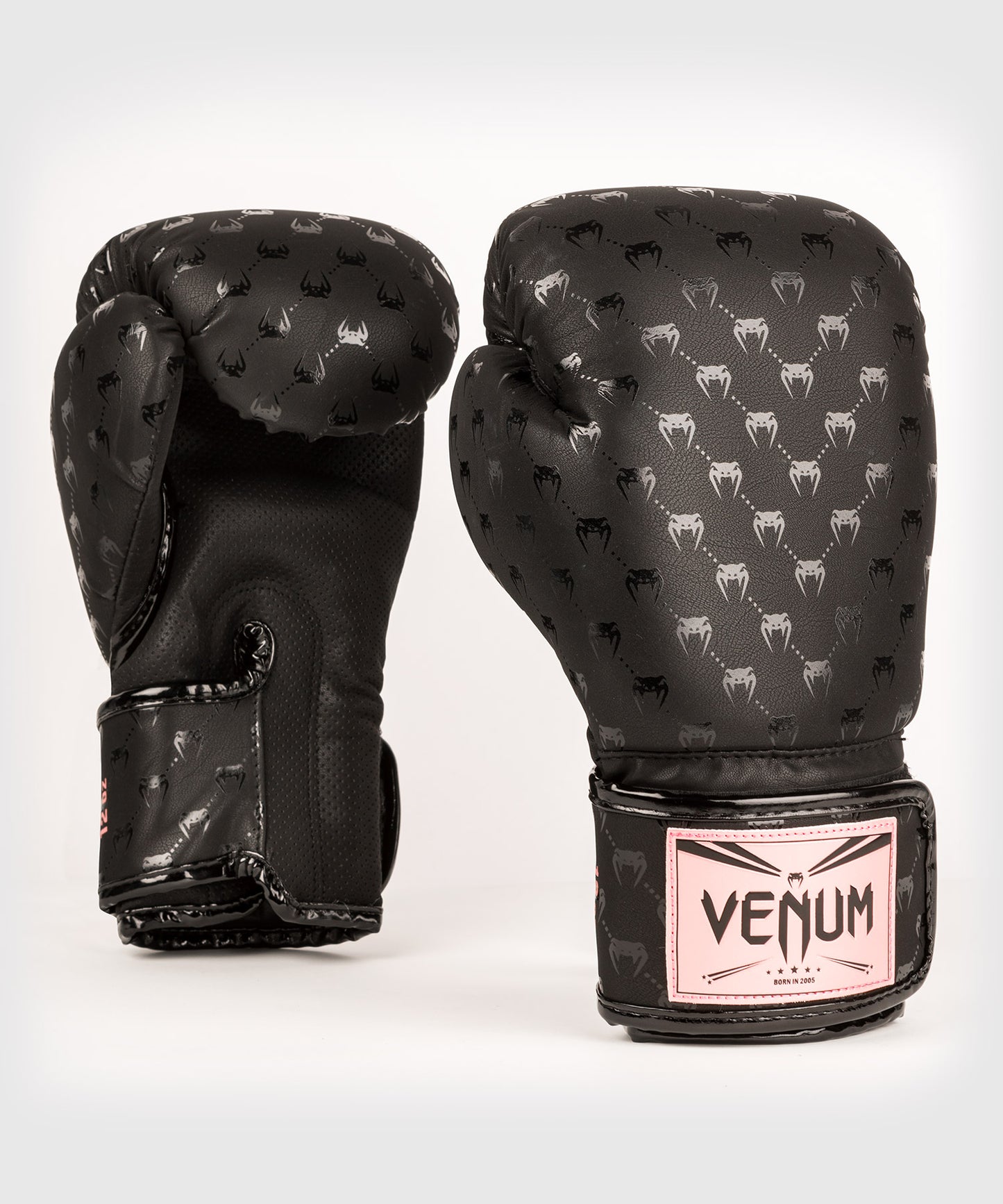 Guantoni da boxe Impact Monogram Venum – Nero/Oro rosa
