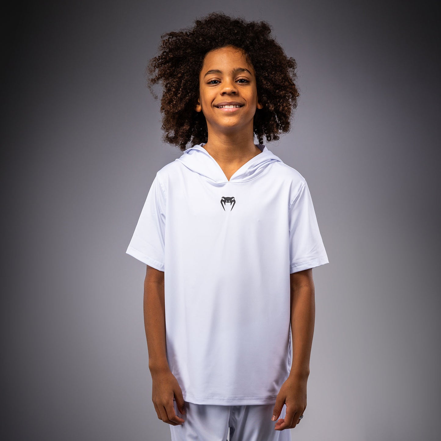 Venum Elite Felpa Dry-Tech a Maniche Corte per Bambini - Bianco