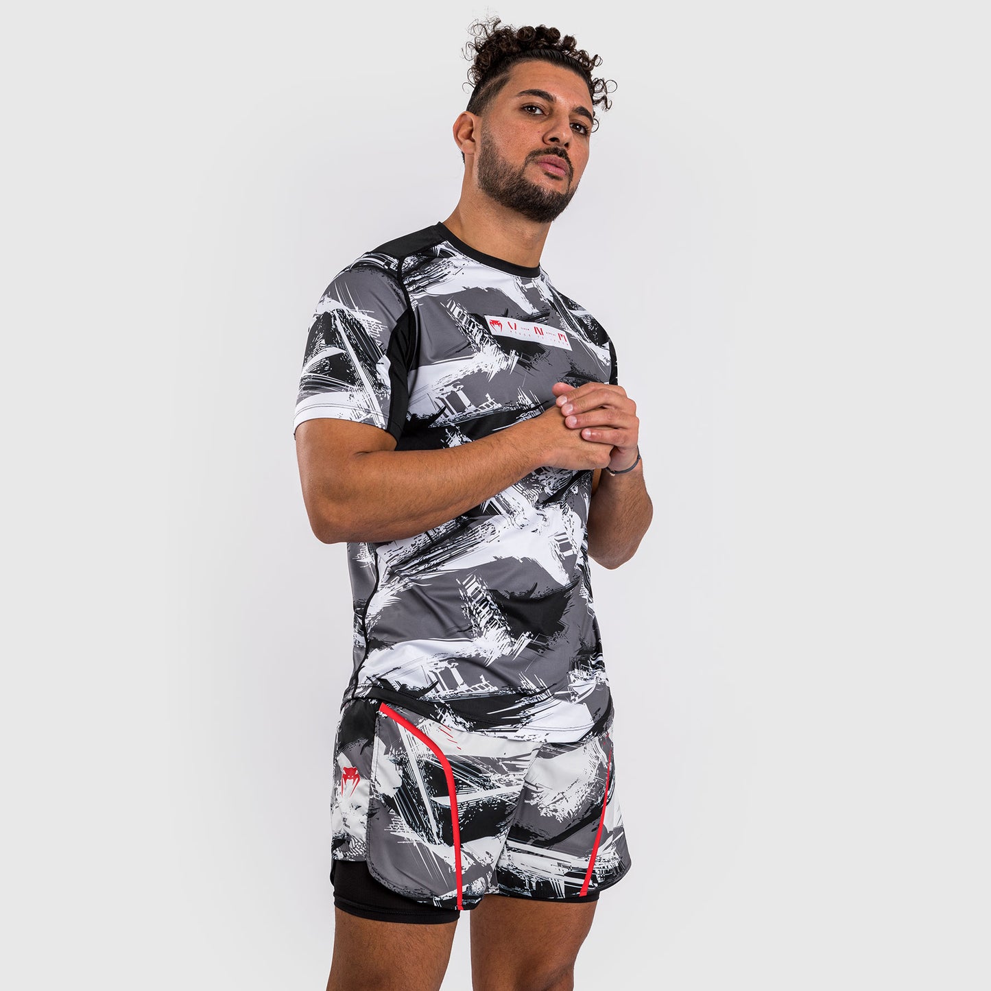 Venum Electron 3.0 Maglietta Dry-Tech - Grigio/Rosso