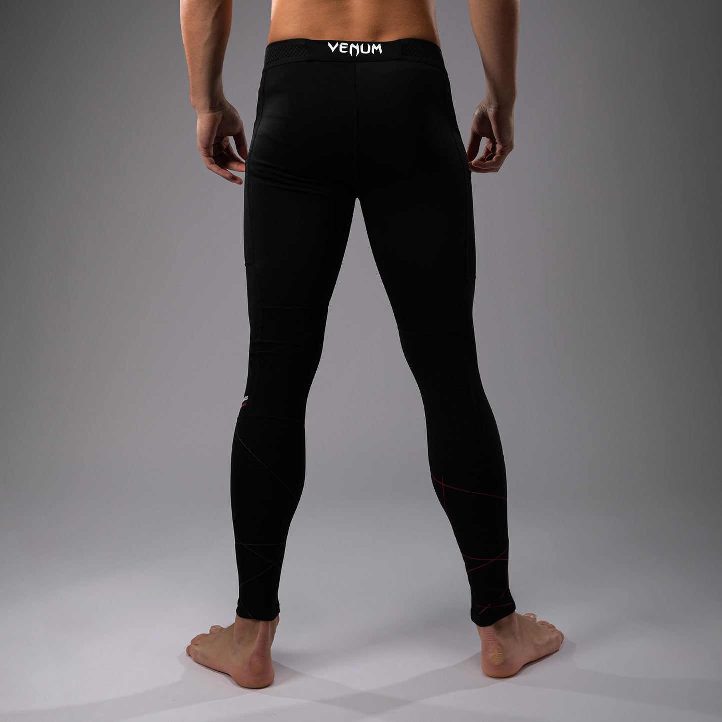Venum Tactical XT Pantaloni a compressione - nero/rosso fuoco