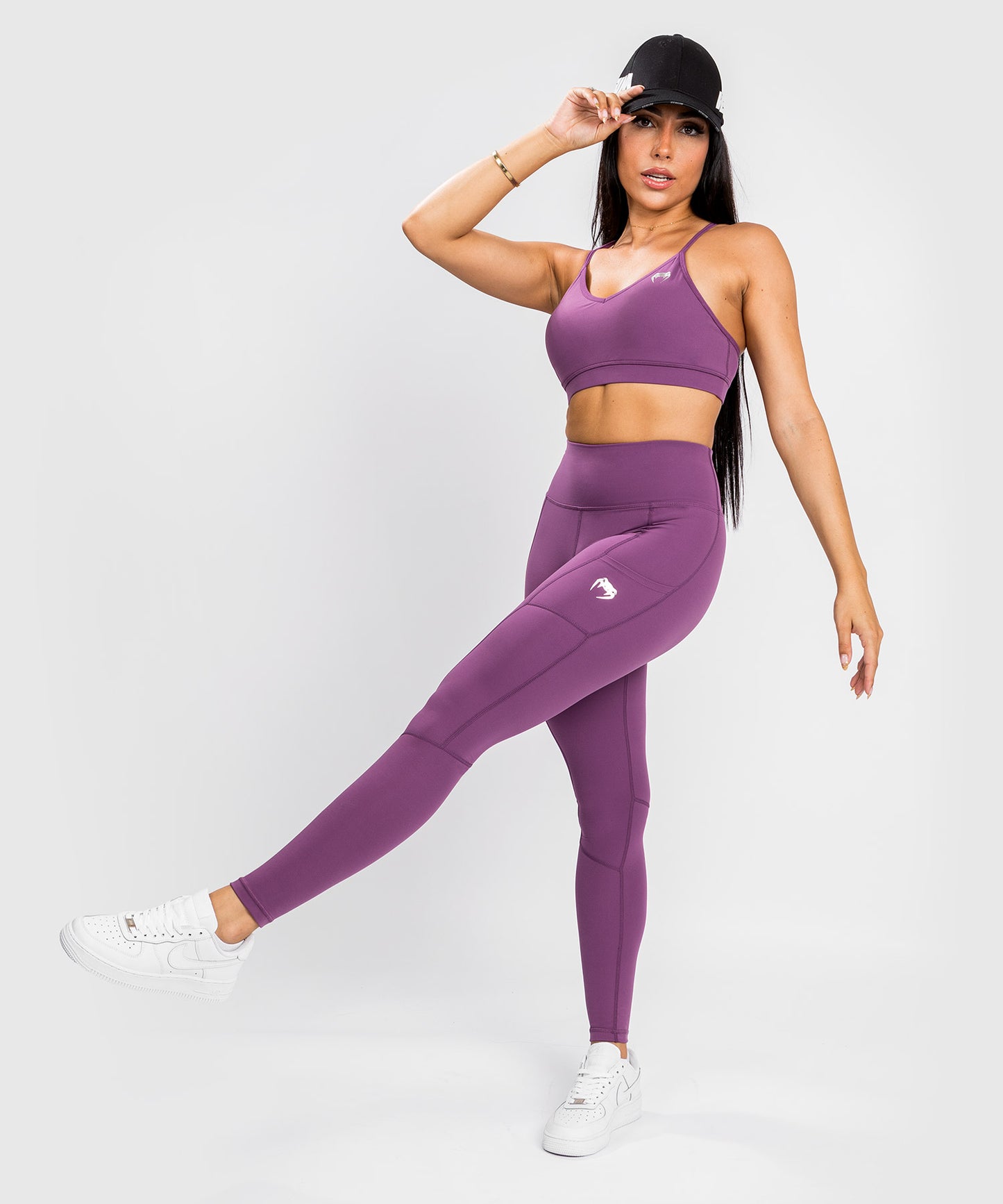 Leggings Venum Essential Performance - Dusky Orchid/Argento Spazzolato