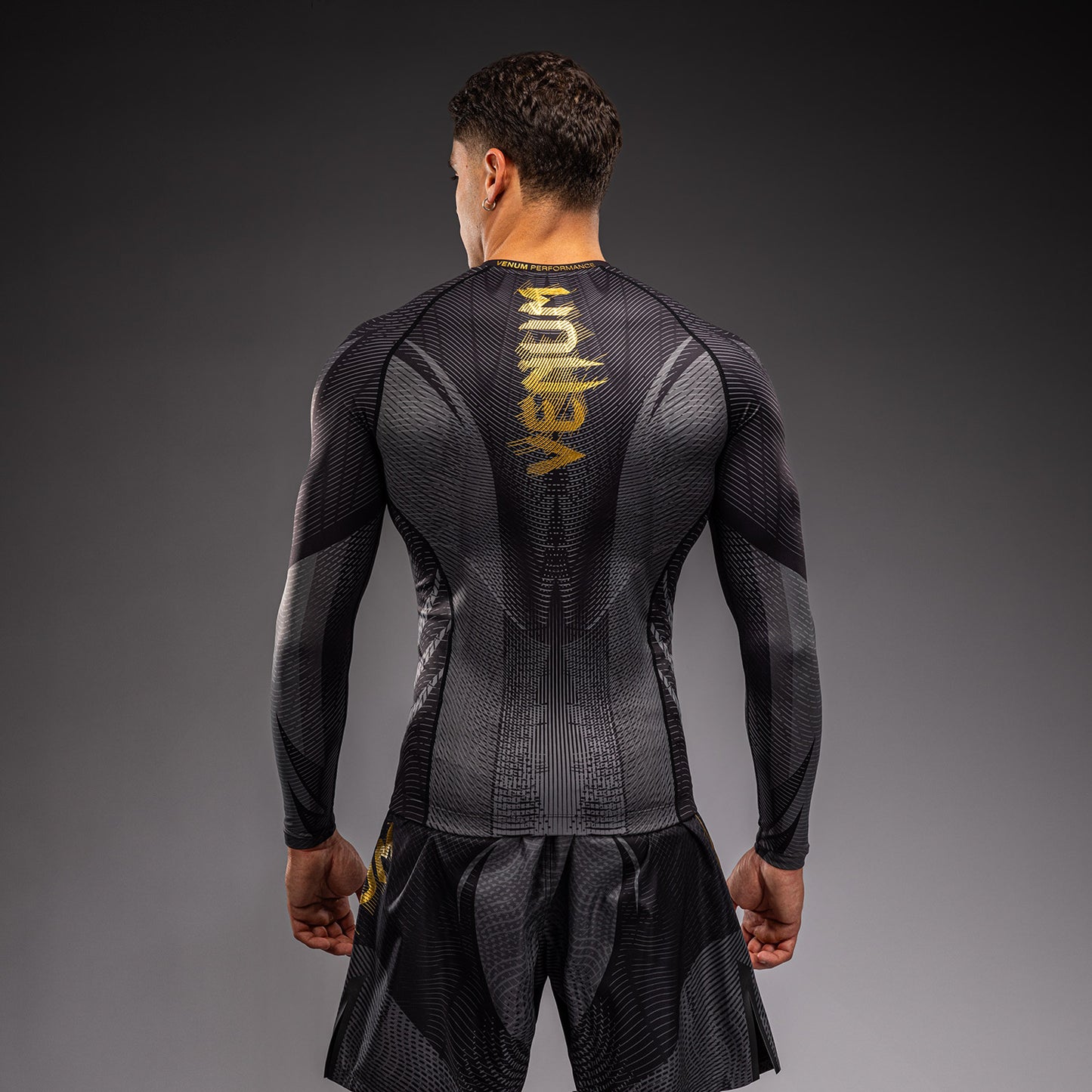 Venum Galactic 3.0 Rashguard a Maniche Lunghe - Nero/Oro