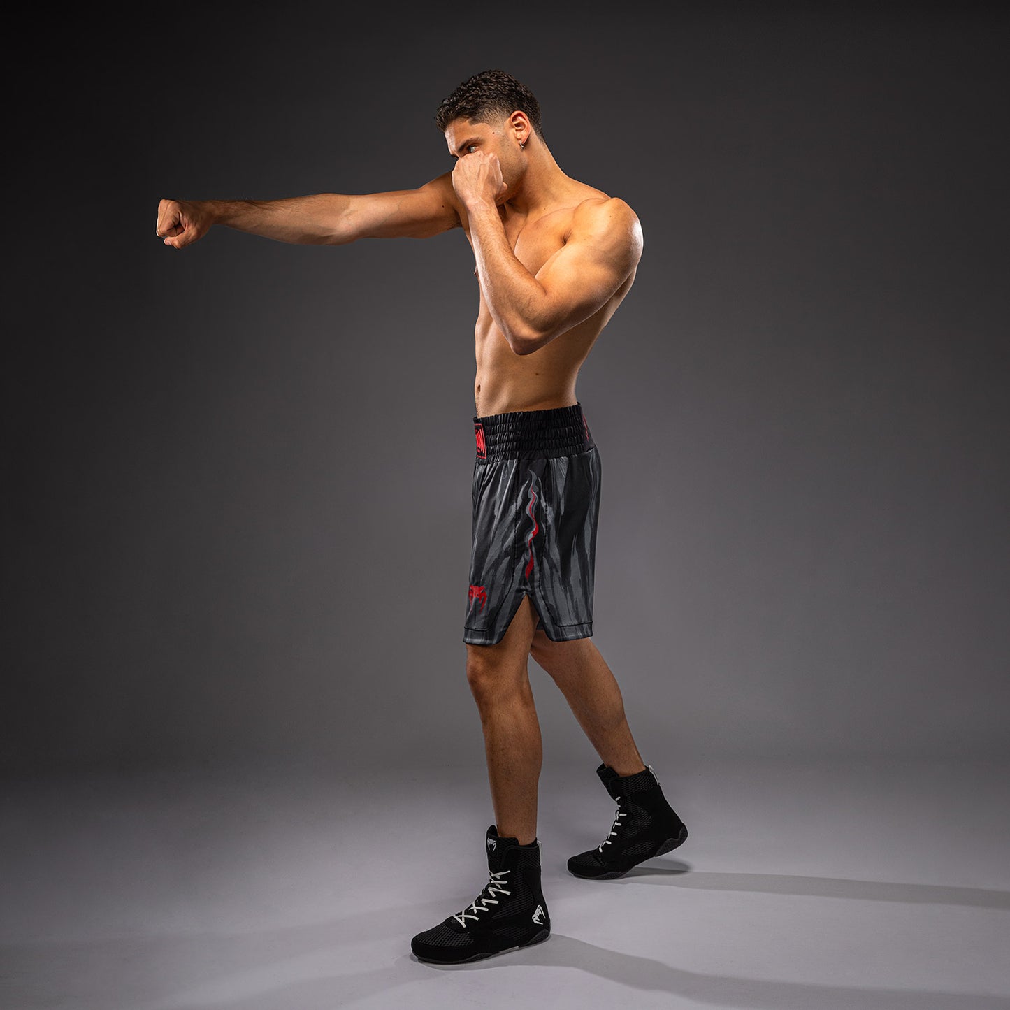 Venum Demon Pantaloncini da Boxe - Nero/Grigio