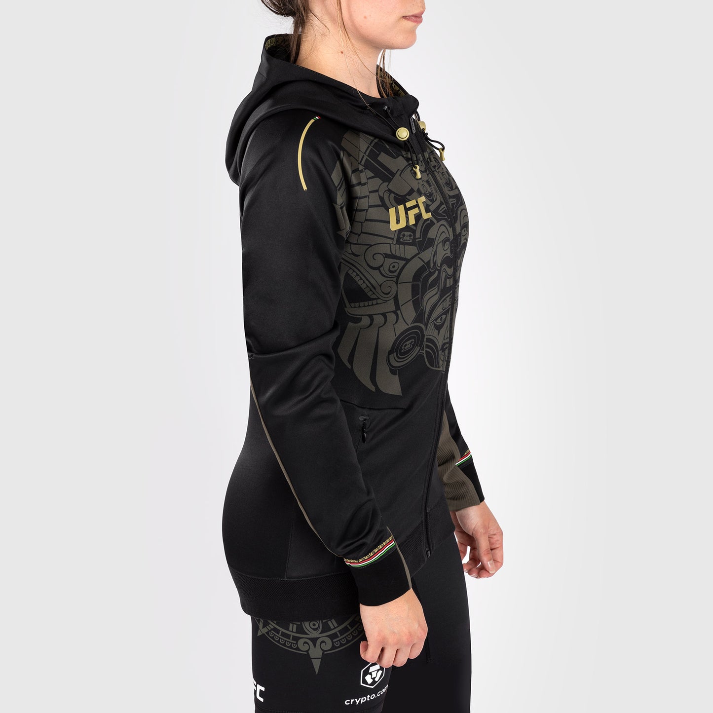 Noche UFC by Venum Authentic Fight Night Felpa con cappuccio da donna - nera