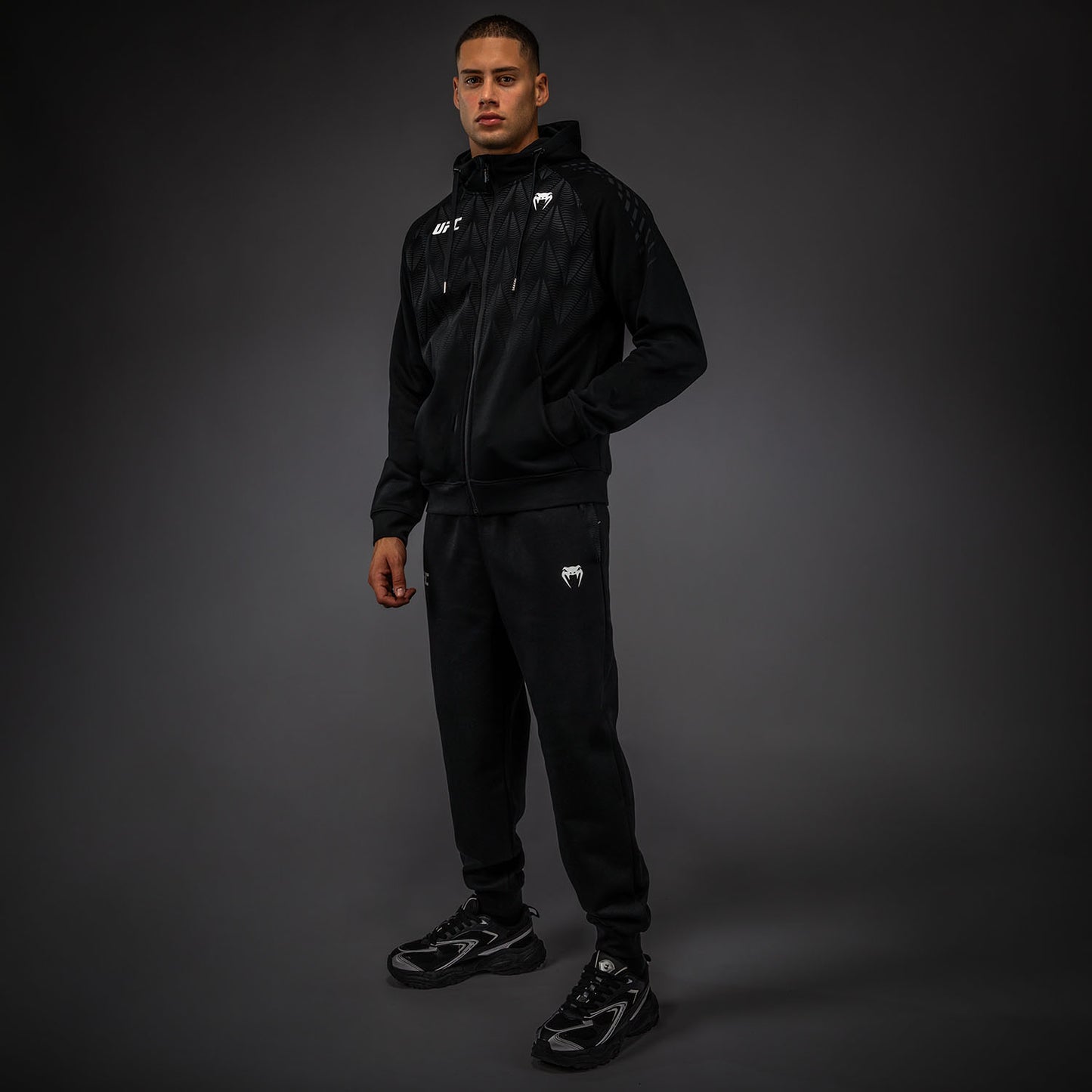 UFC Zenith by Venum Replica Felpa con zip Uomo - Nero