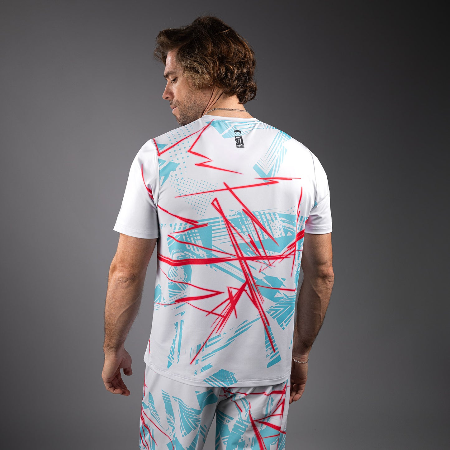 UFC Fusion By Venum Miami Edition Fight Week Maglietta Dry-Tech da uomo - Bianchi