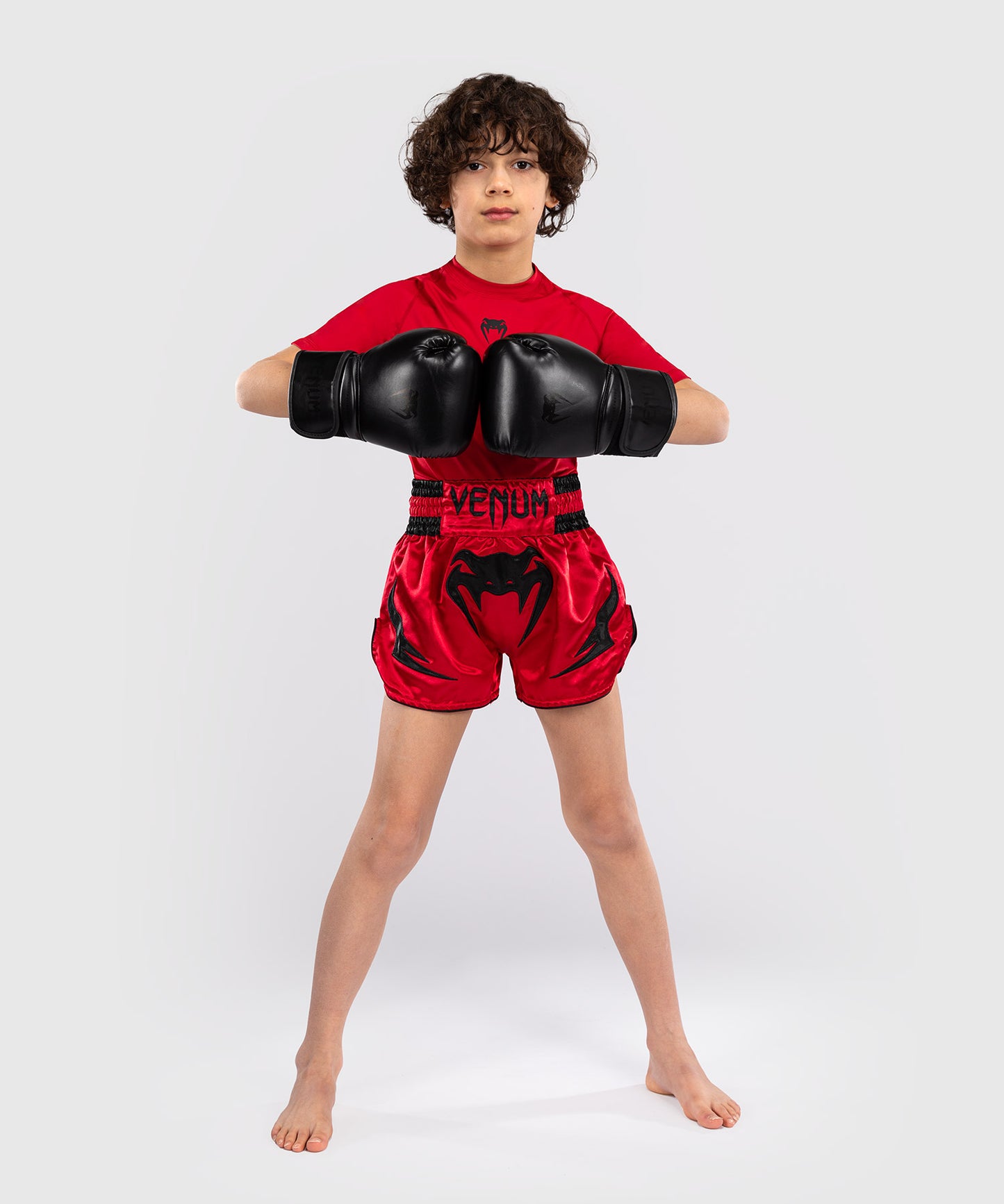Venum Inferno Pantaloni Thai per Bambini - Rosso Ciliegia