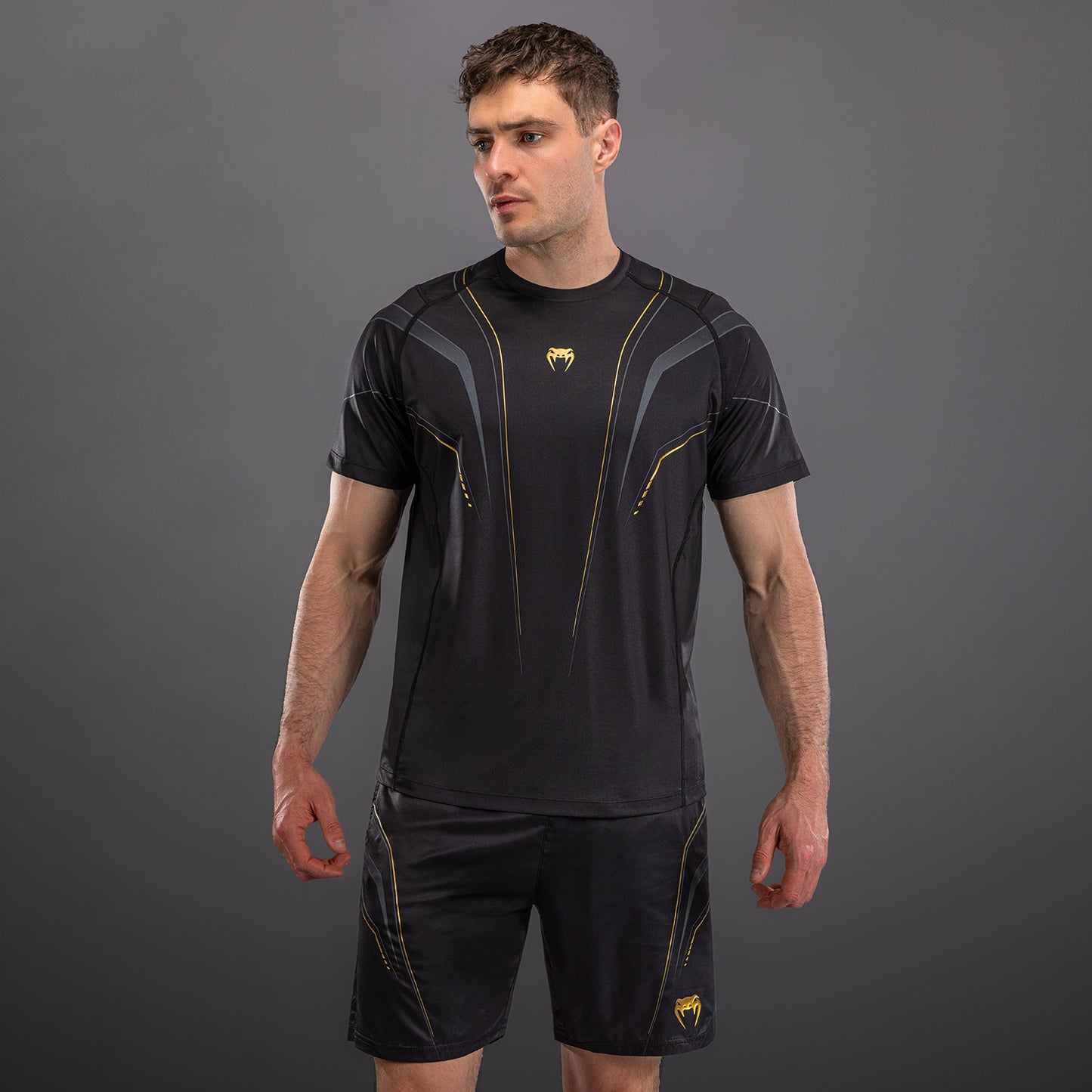Venum Streamline Maglietta Dry Tech – Nero/Oro