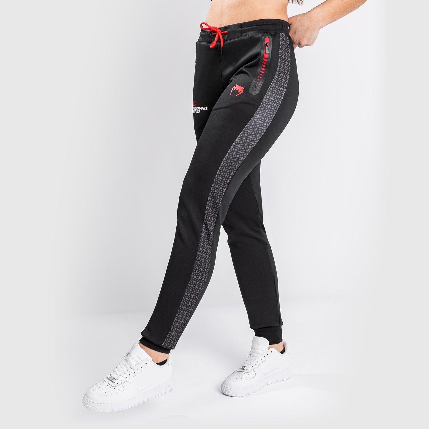 Pantaloni da tuta Venum UFC Performance Institute - Per Donna - Nero/Rosso