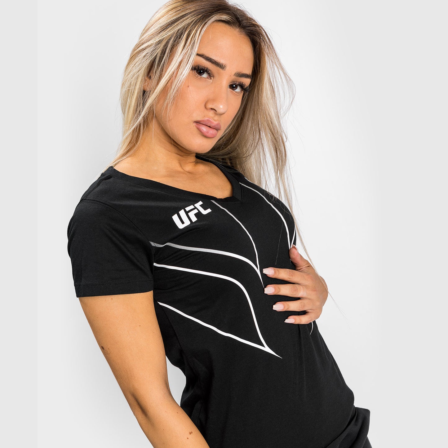 Maglietta UFC Venum Fight Night 2.0 Replica Donna - Nero