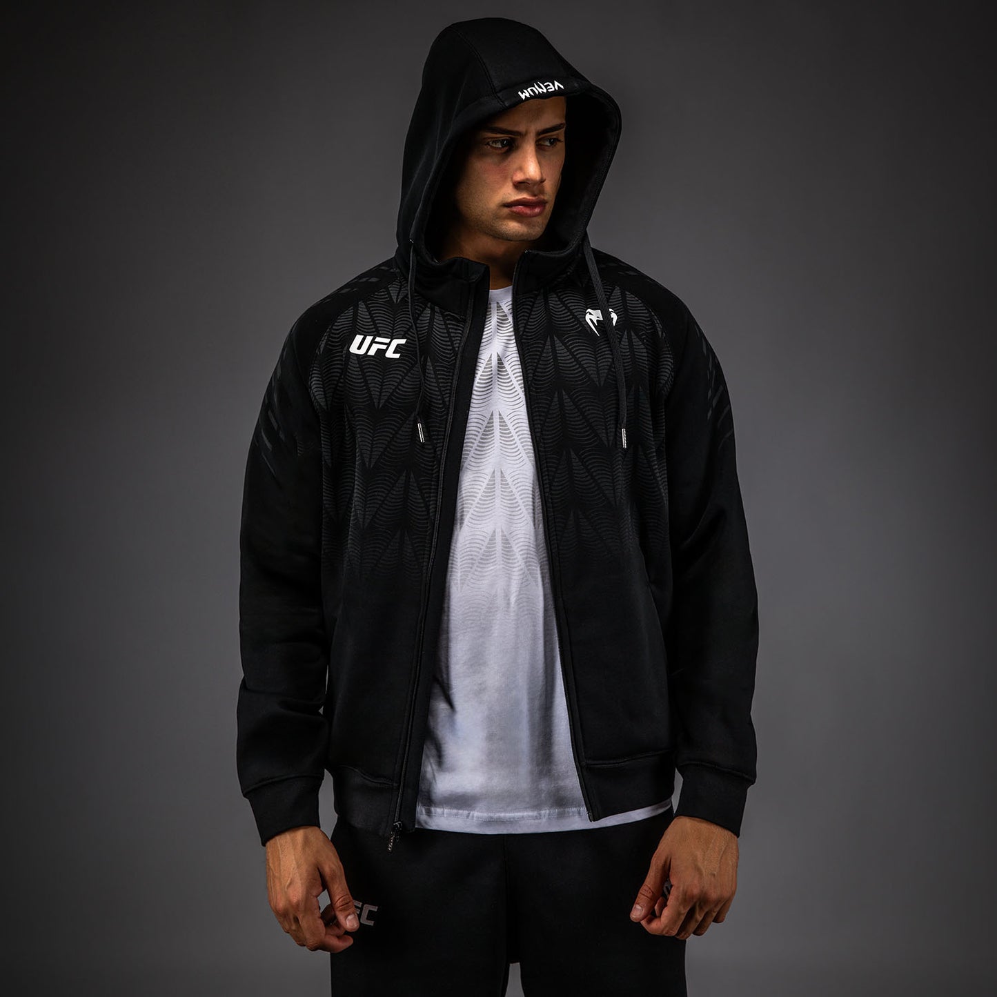 UFC Zenith by Venum Replica Felpa con zip Uomo - Nero