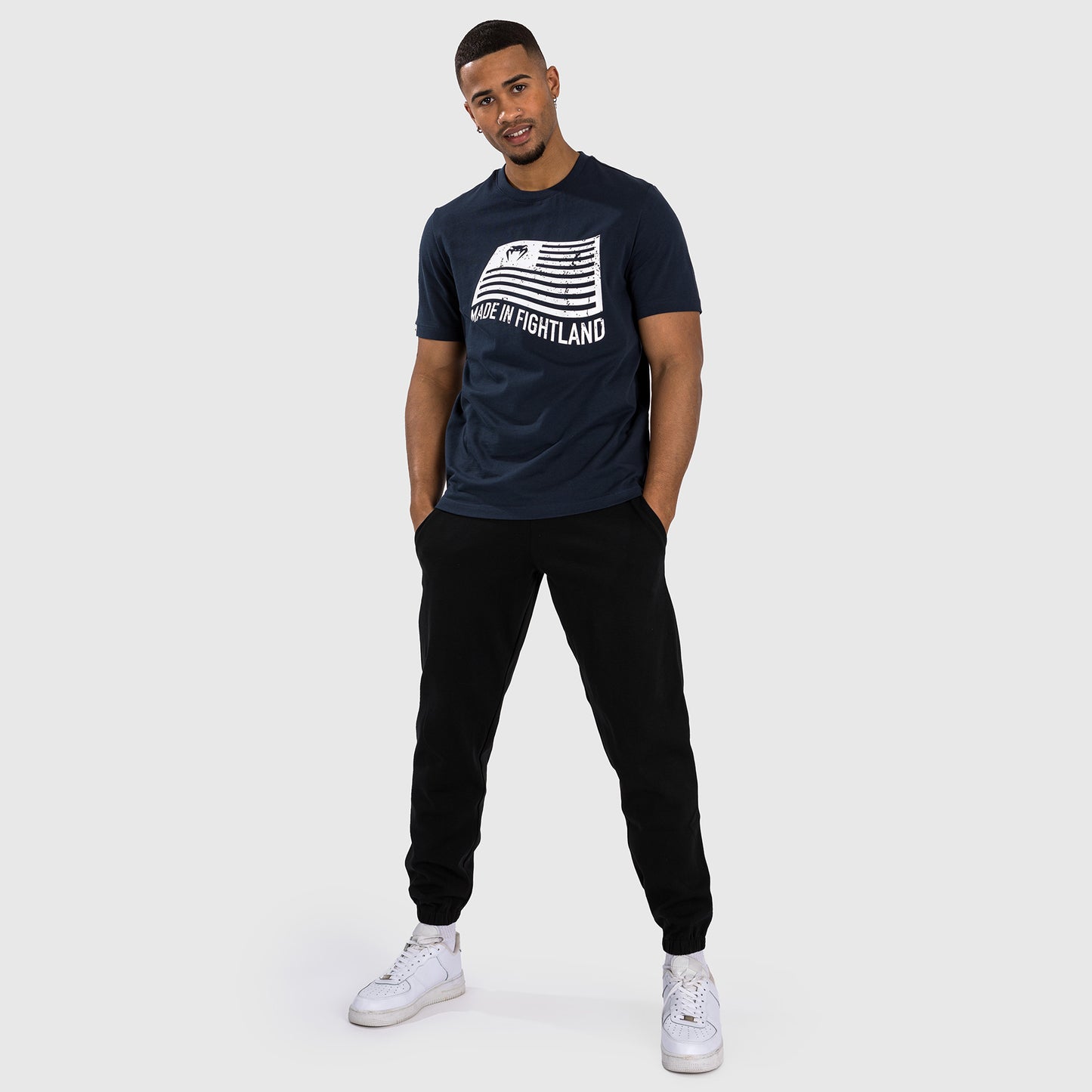 Venum Made in Fightland Maglietta - Blu navy/bianco