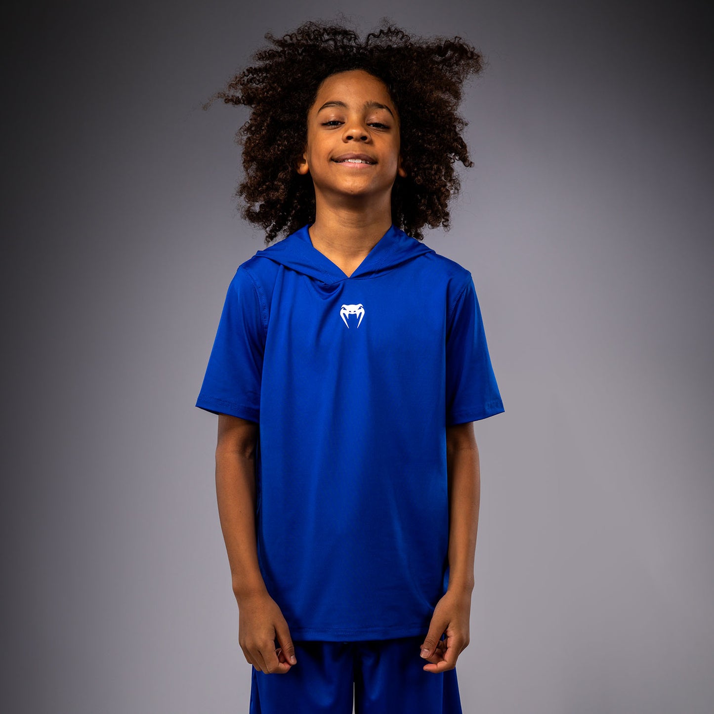 Venum Elite Felpa Dry-Tech a Maniche Corte per Bambini - Blu Reale