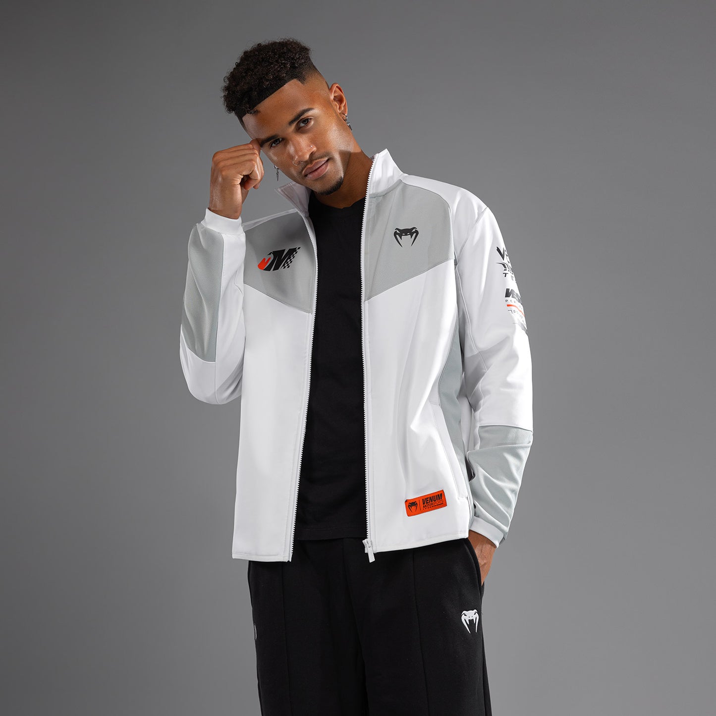 Venum Motorsport Giacca Softshell - Bianco Neve