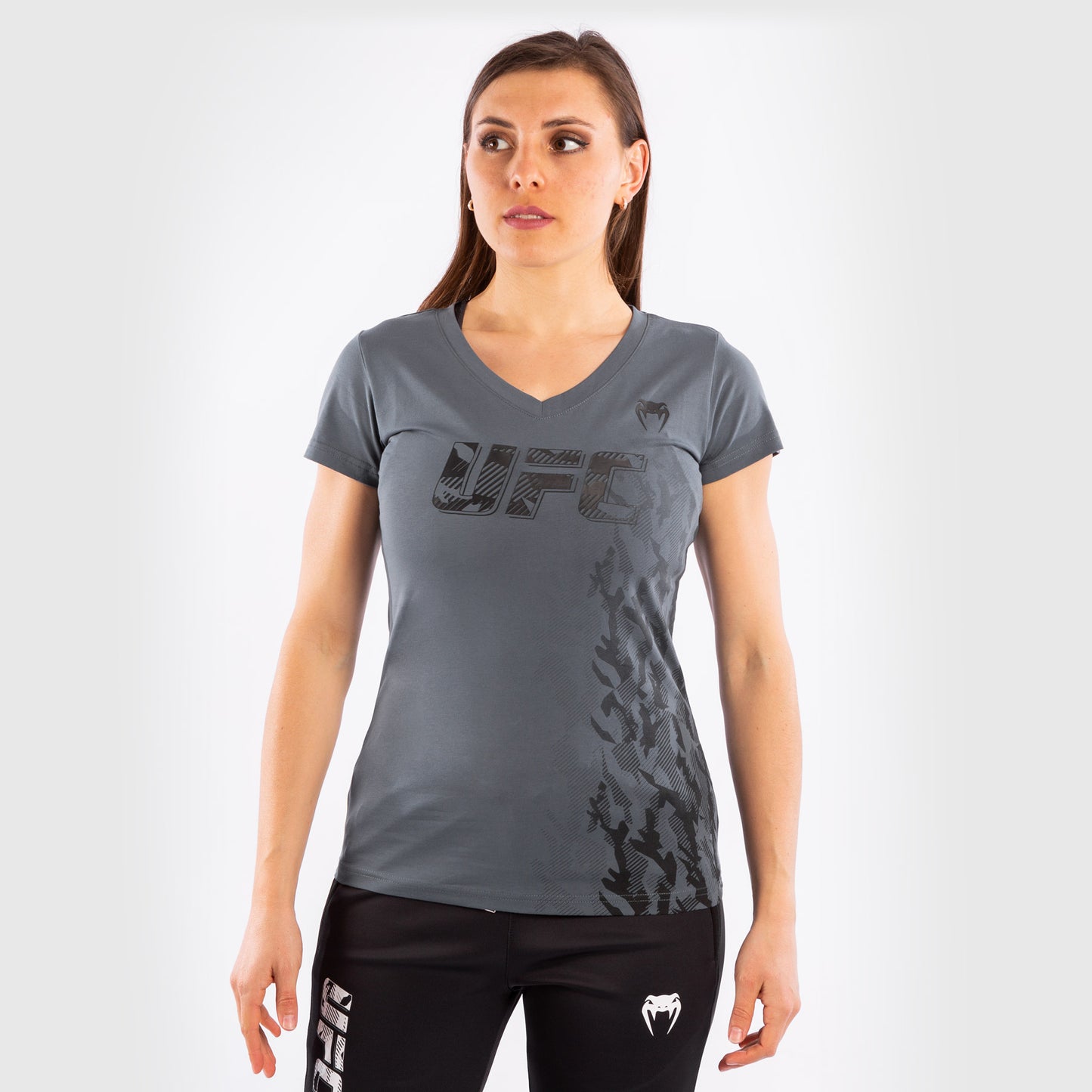 Maglia in Cotone a Maniche Corte Donna UFC Authentic Fight Week - Grigio