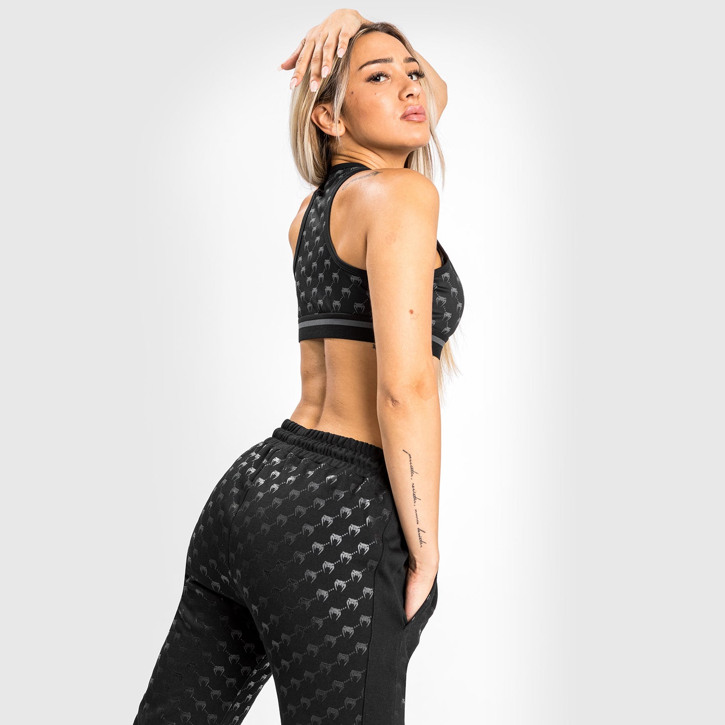 Pantaloni da jogging da donna Monogram Venum – Nero/Oro rosa