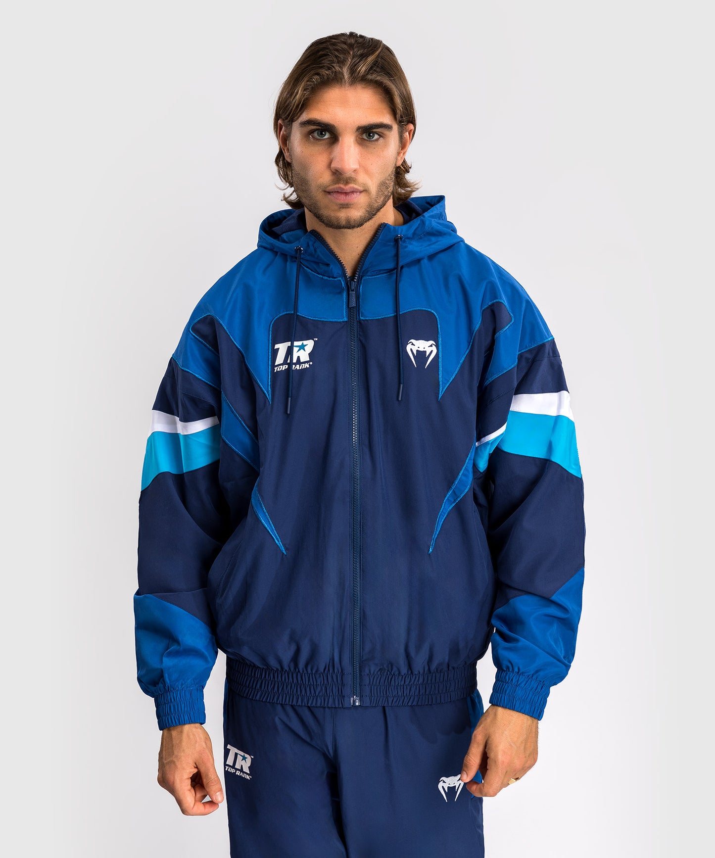 Venum x Top Rank Original Giacca da Tuta con Cappuccio da Uomo - Blu Navy