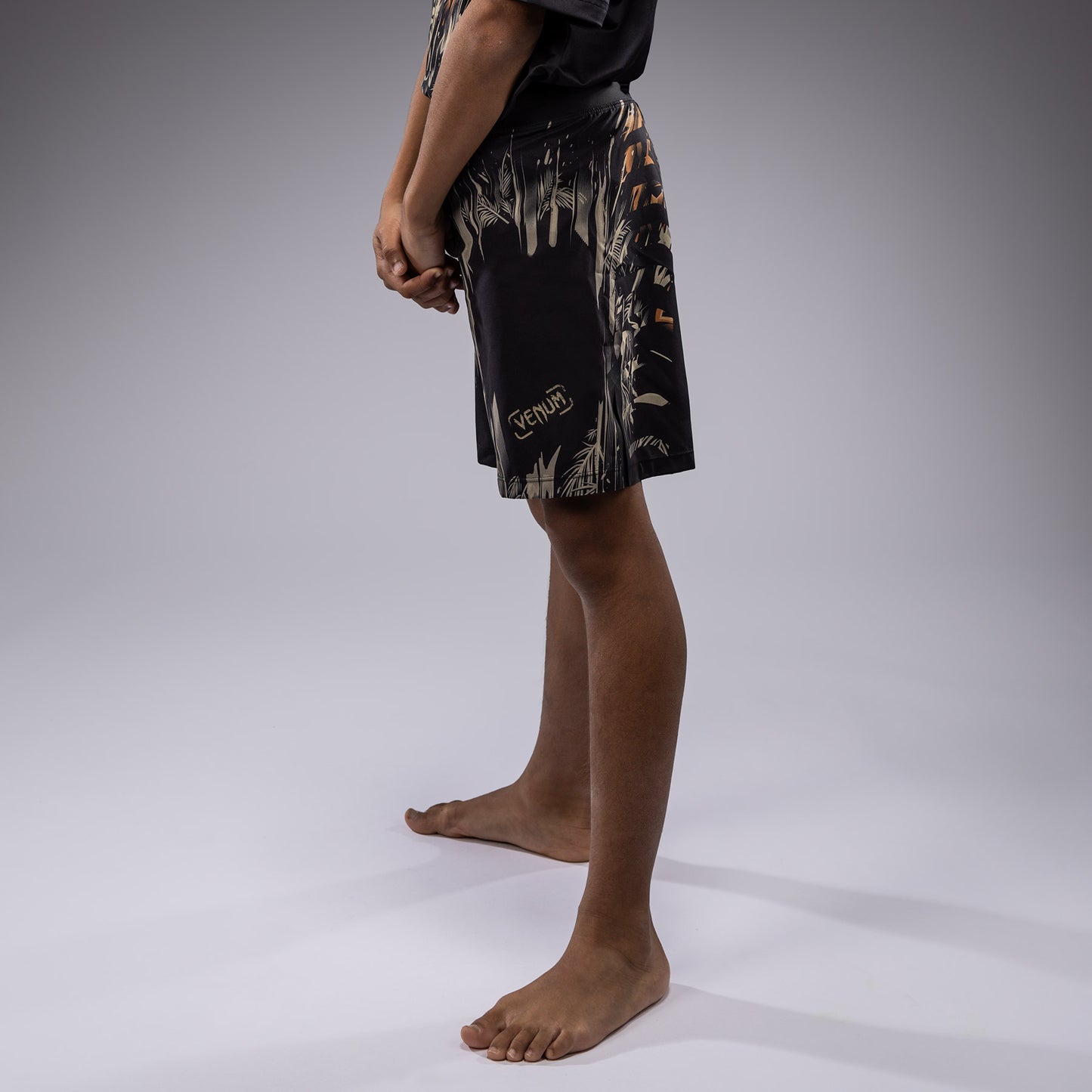 Venum Tiger Pantaloni da Combattimento Bambini - Nero/Arancione Neon