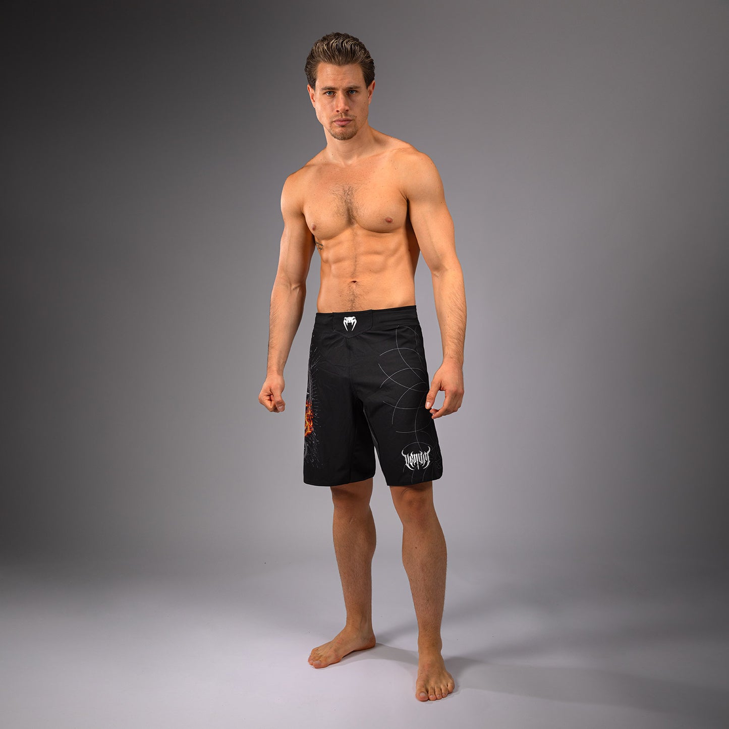 Venum Gladiator 5.0 Pantaloncini da combattimento Uomo - Nero/Argento