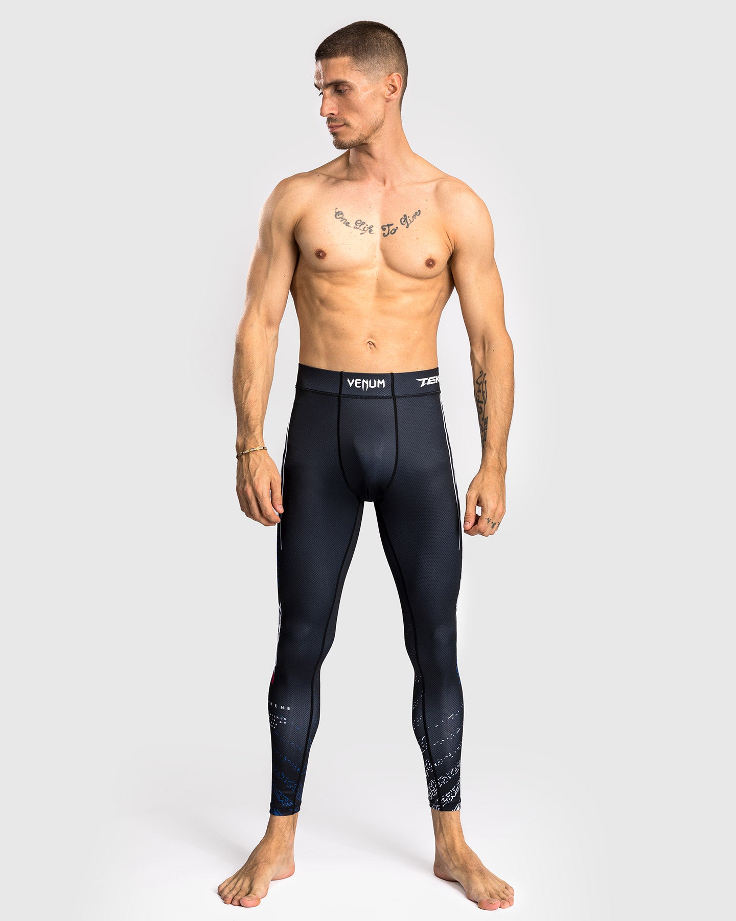 Venum x TEKKEN 8 - Jin Kazama Spats - Blu/Nero/Bianco