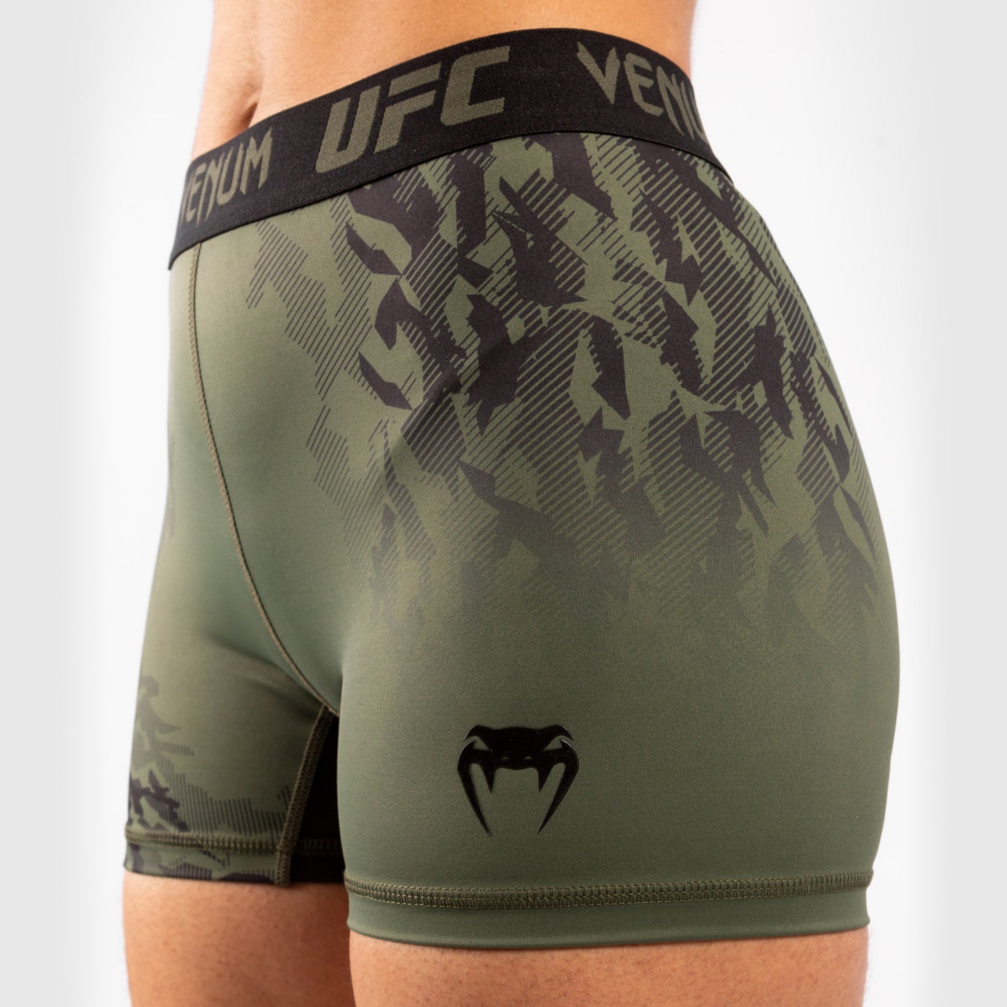 Venum UFC Authentic Fight Week Pantaloncini Performance a Compressione da Donna – Kaki